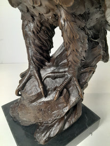 Bronze eagle - signed