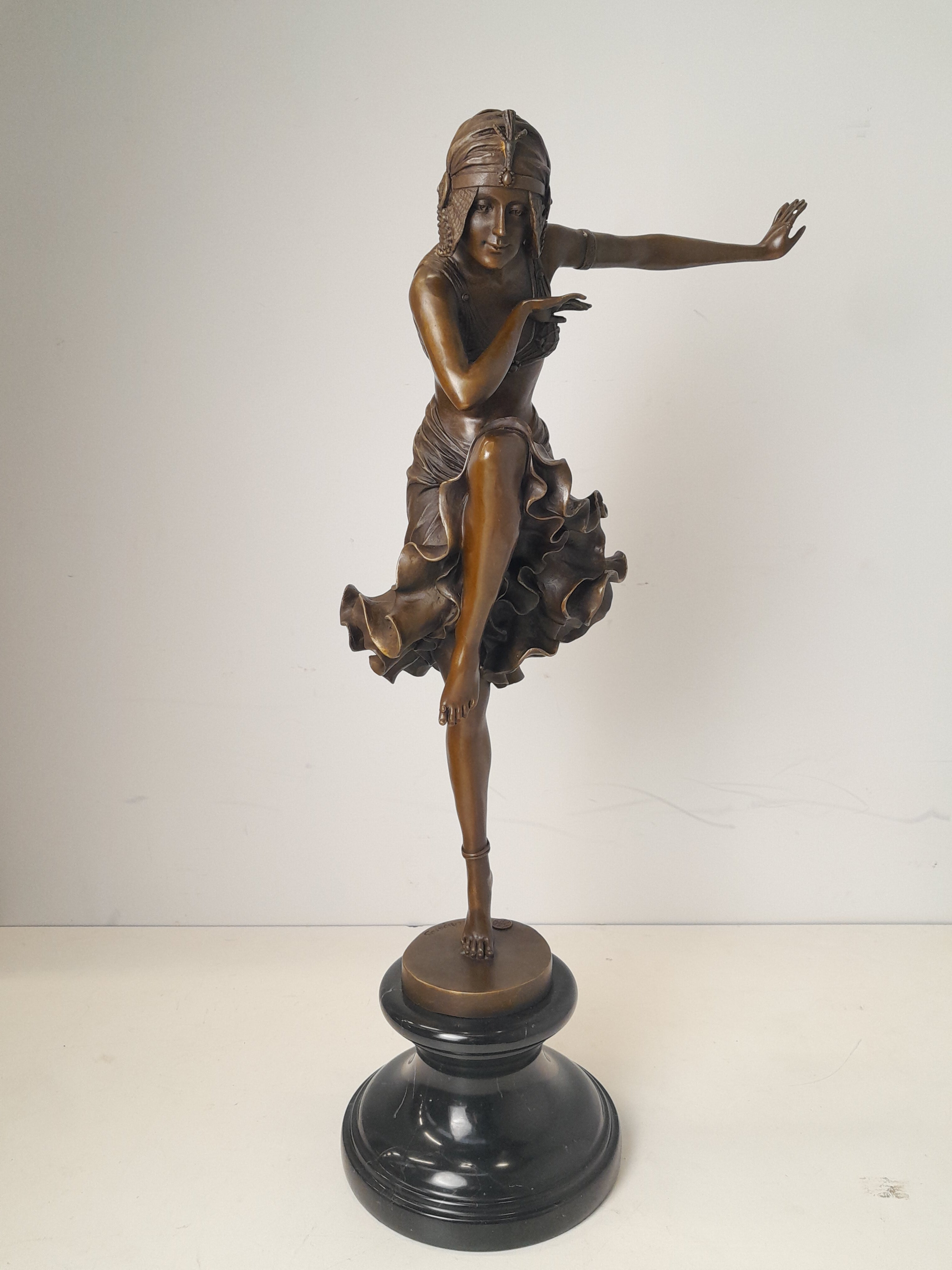 Bronze statue of dancer - Art Deco
