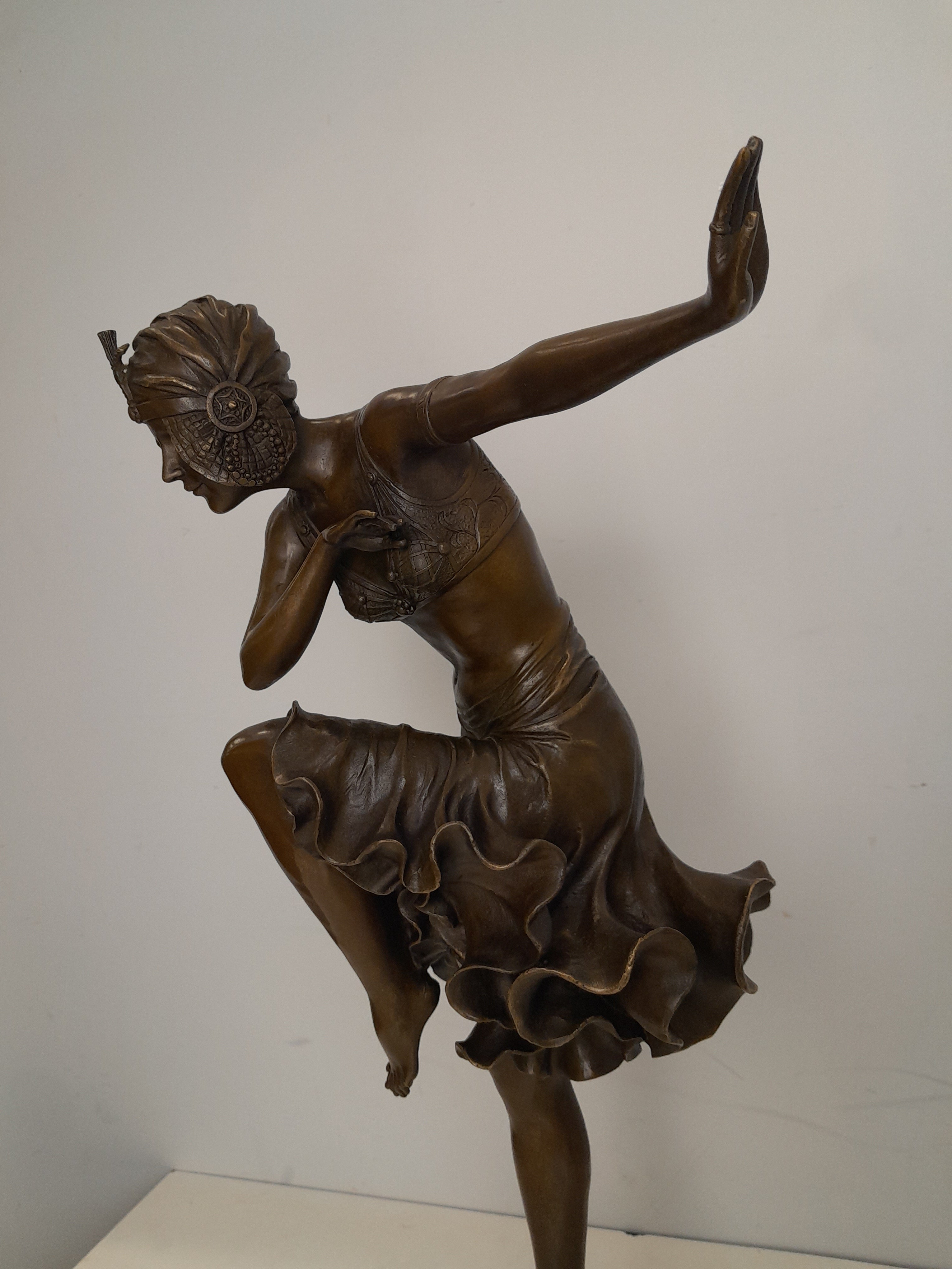 Bronze statue of dancer - Art Deco
