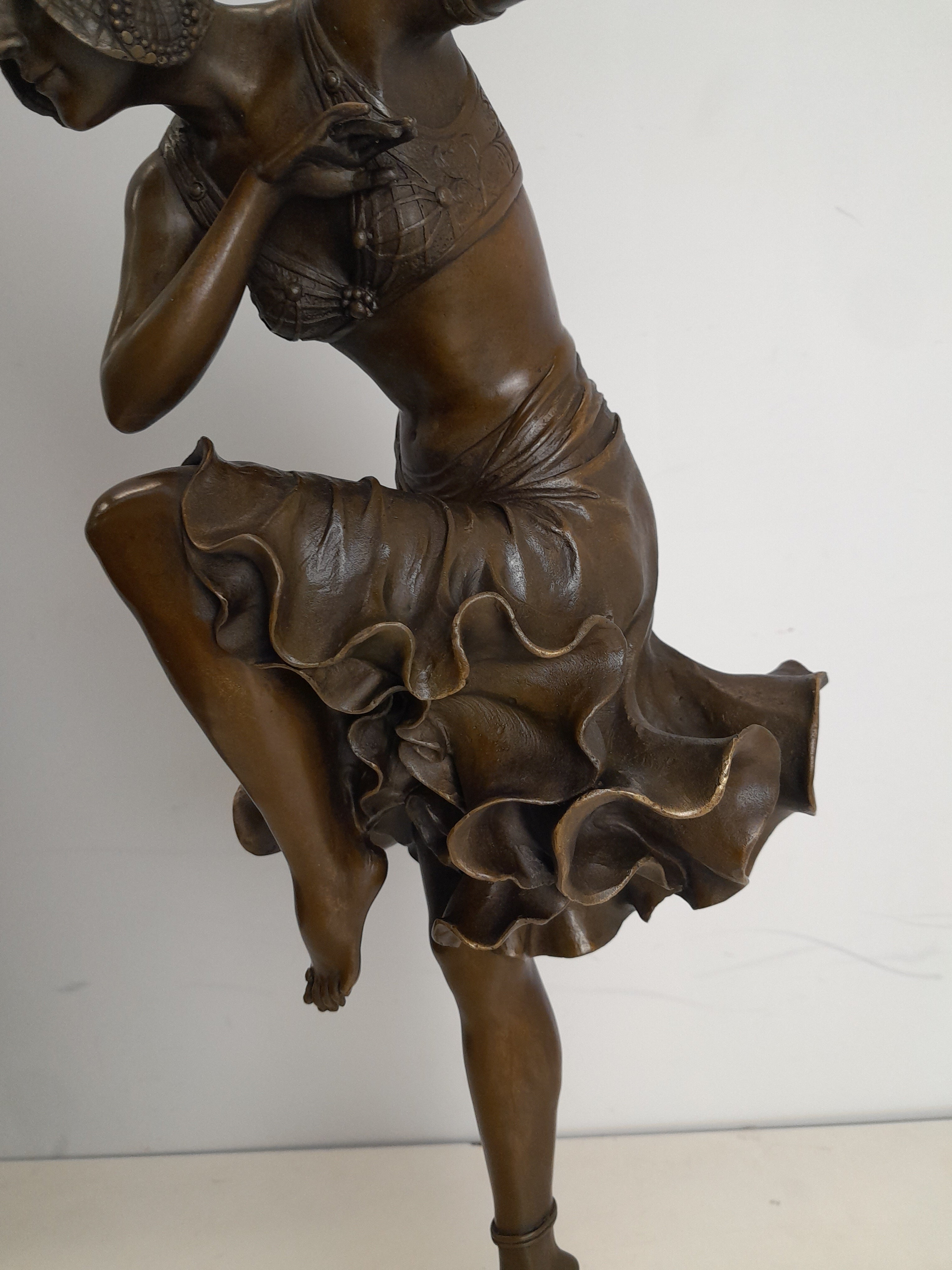 Bronze statue of dancer - Art Deco
