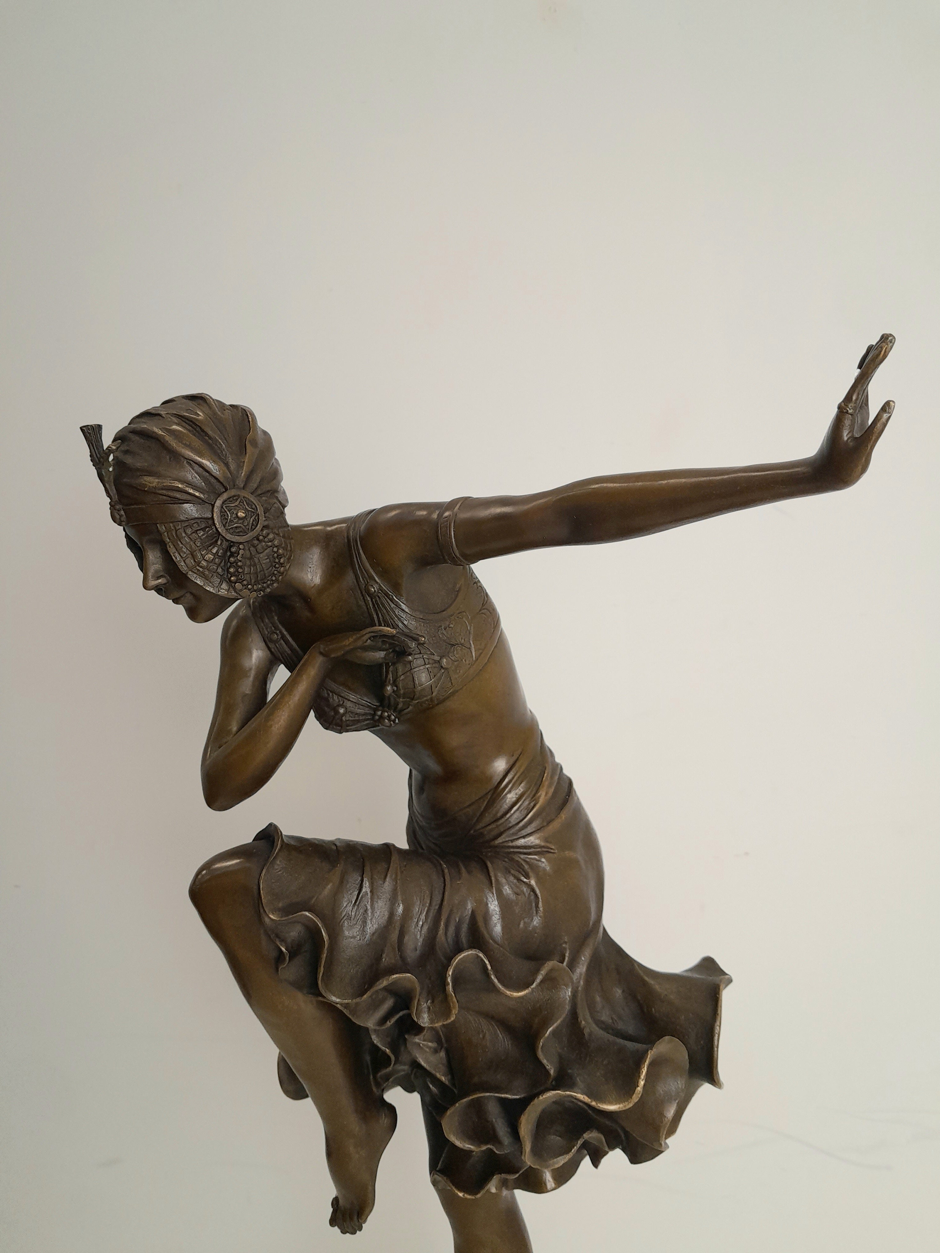 Bronze statue of dancer - Art Deco