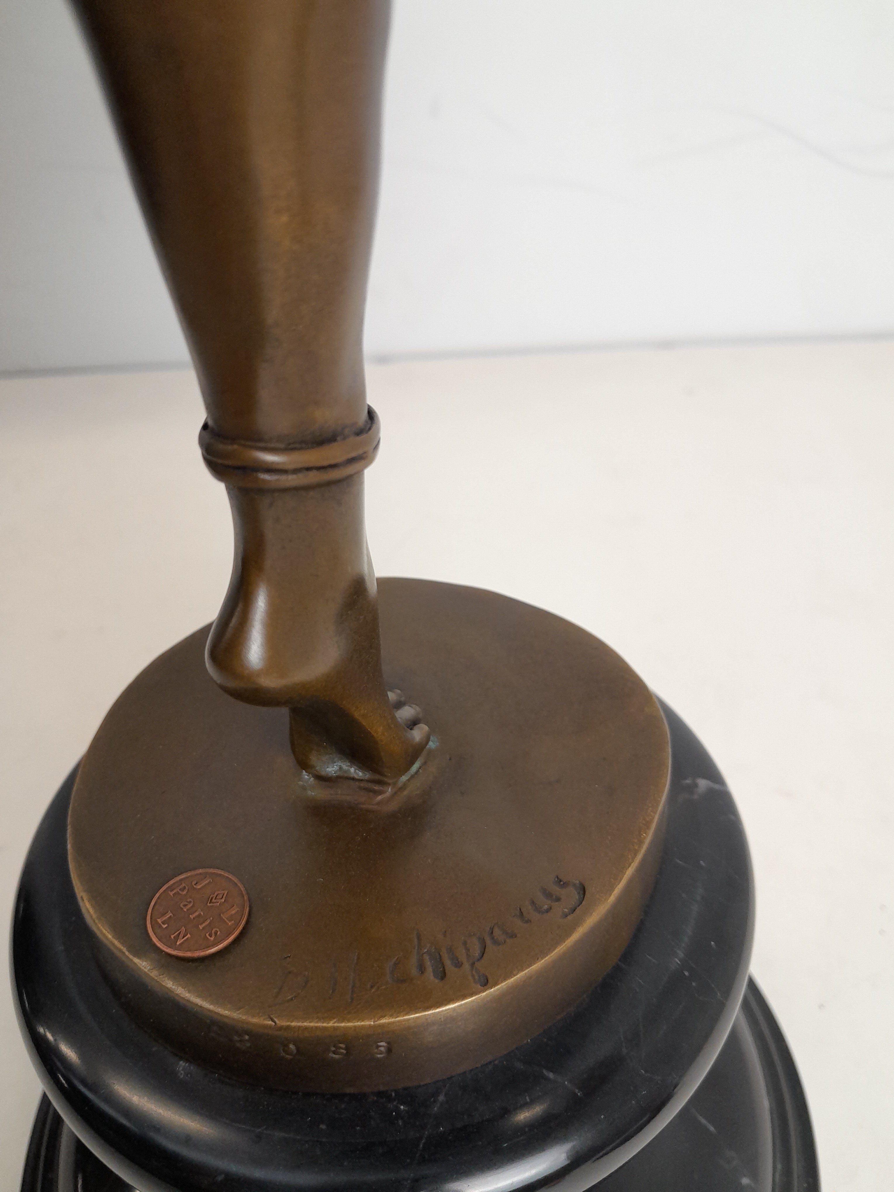 Bronze statue of dancer - Art Deco