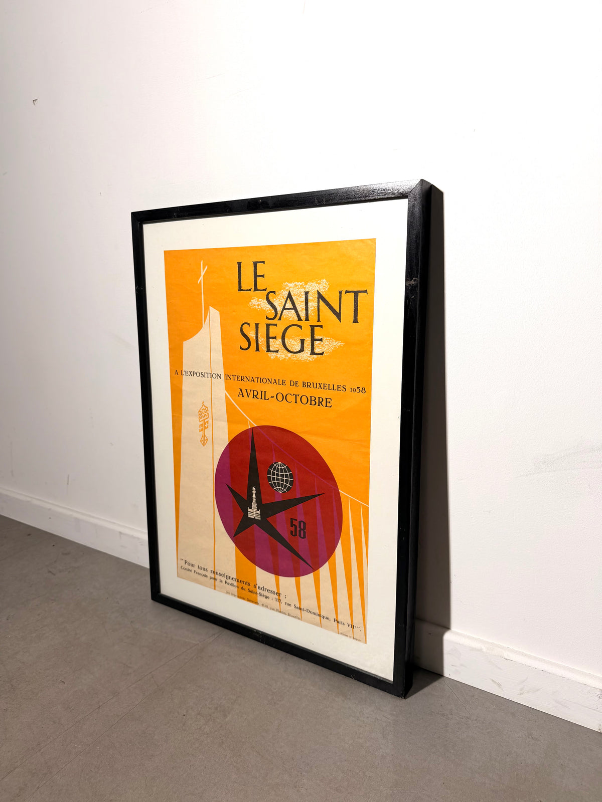 Original Expo 58 “Le Saint-Siège” Poster