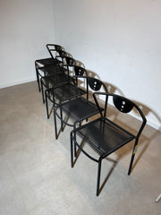 Giandomenico Belotti
Set of six ‘Spaghetti’ dining chairs
Italy, 1970s