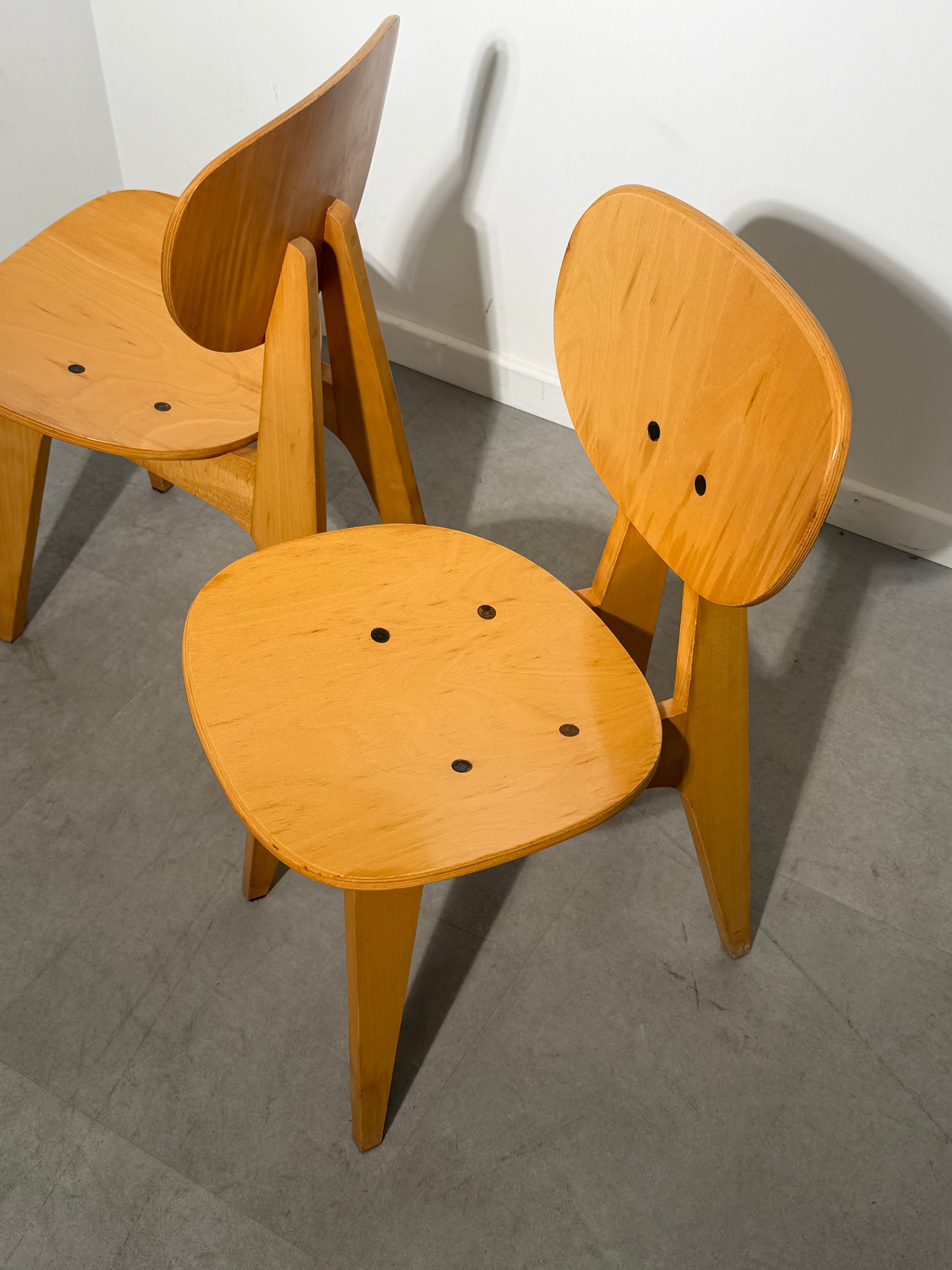 Vintage Junzo Sakakura Model 3221 Chairs for Tendo Mokko – Japan, 1950s - Pair