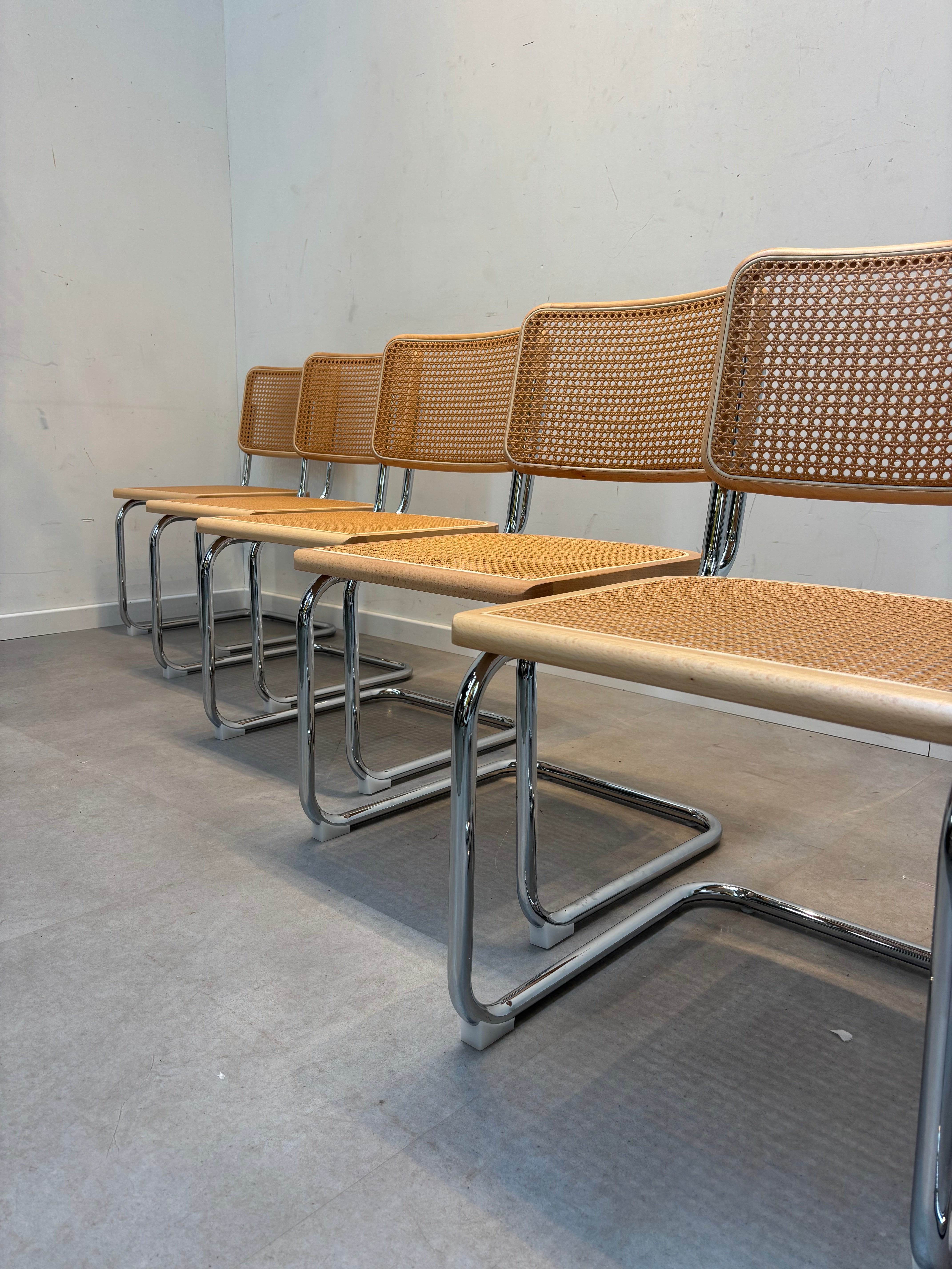 S-Chair Natural Chrome