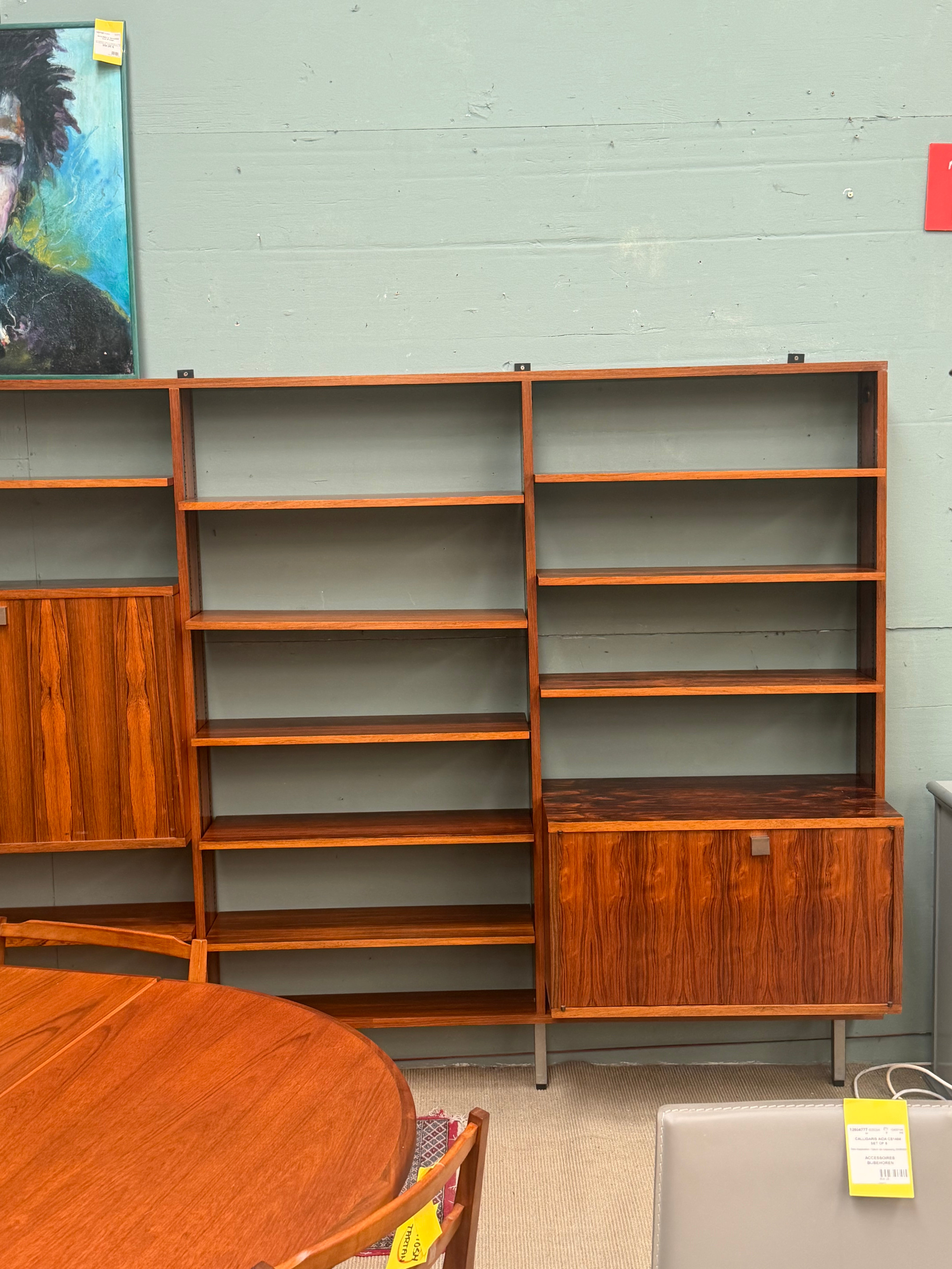 Alfred Hendrickx for Belform Wall Unit – Modular Rosewood Shelving System