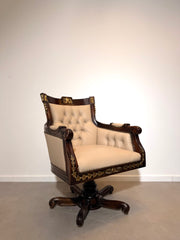 Antique Empire Style Swivel Desk Chair