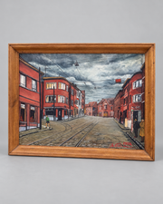 Diestsesteenweg, Leuven – Signed Oil on Canvas, 1955