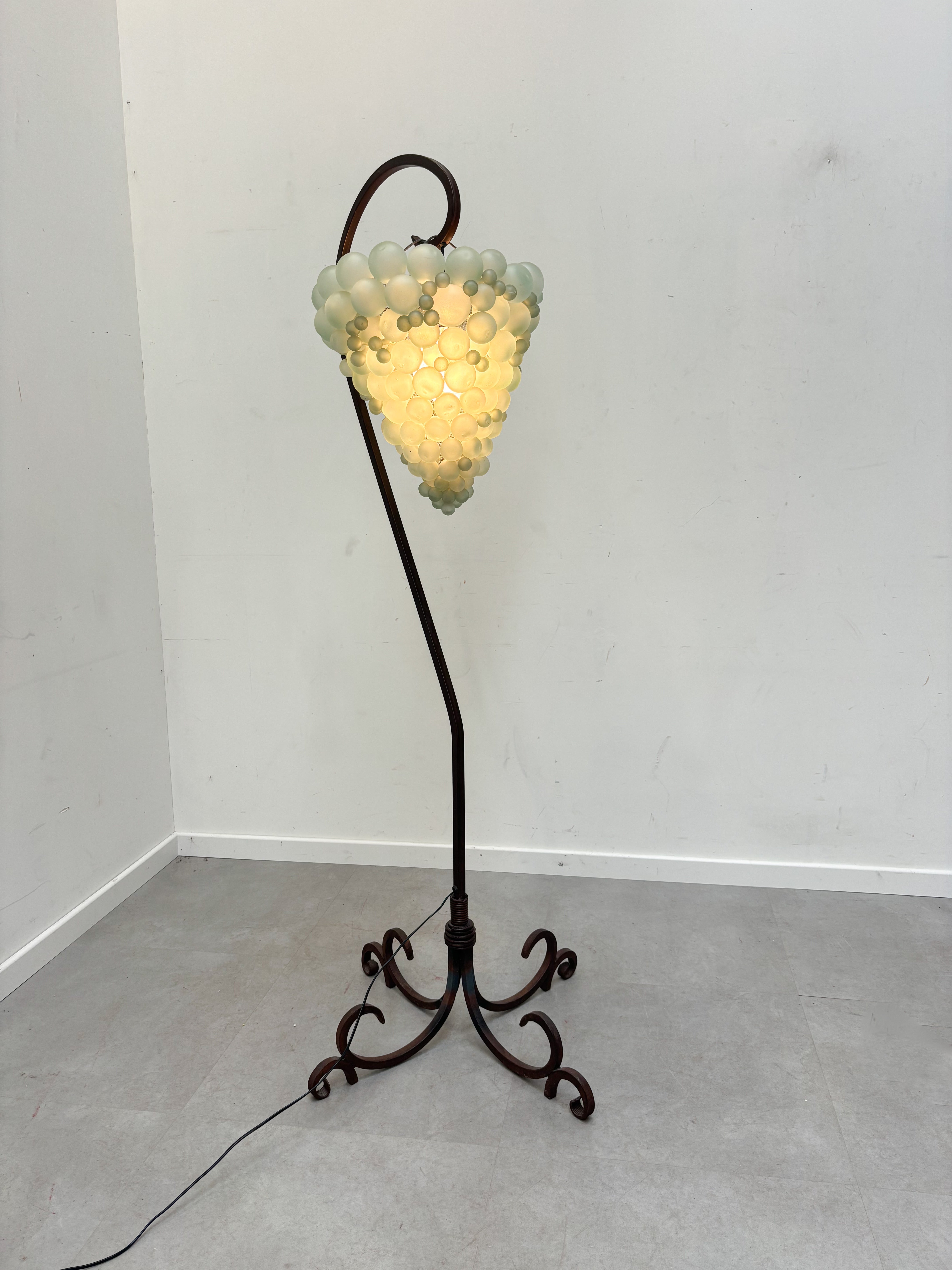 Fer Forgé Grape glass Floorlamp