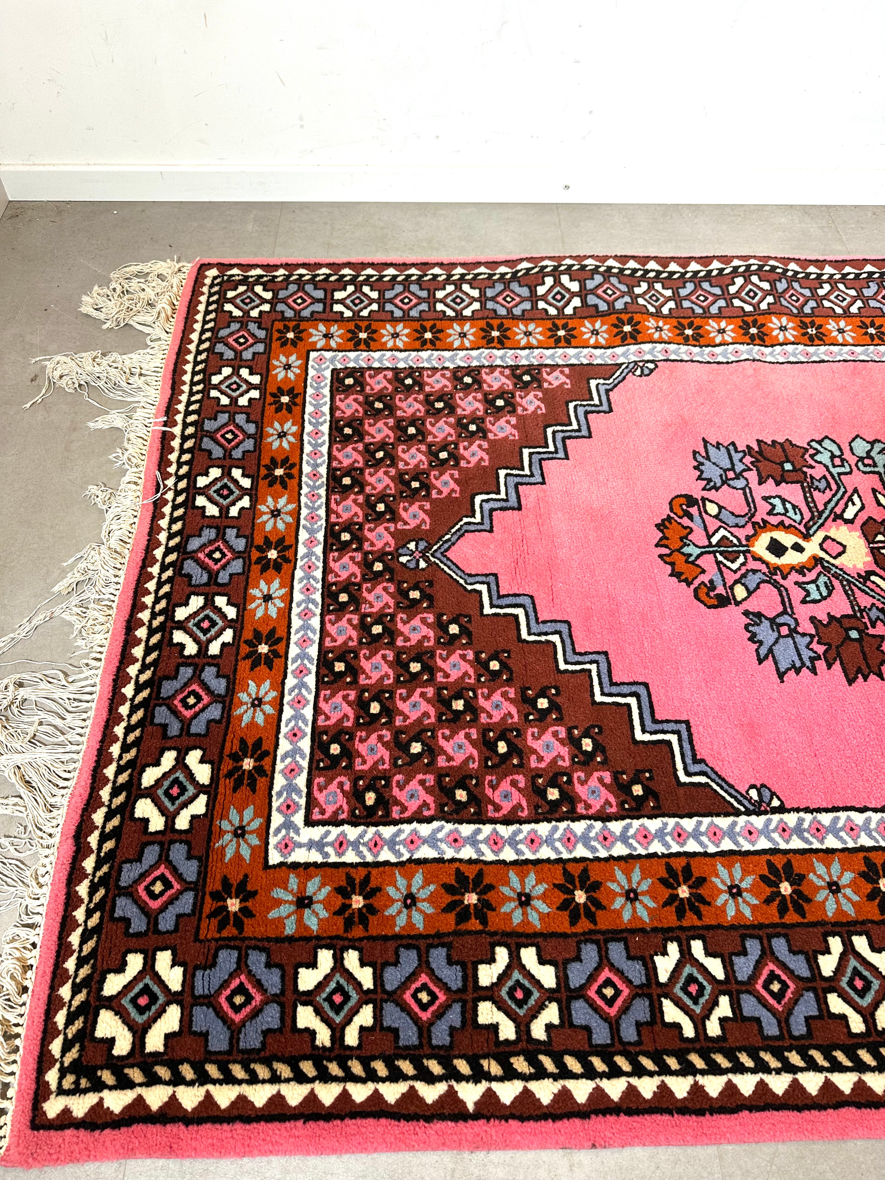 Vintage Hand-Knotted Wool Rug