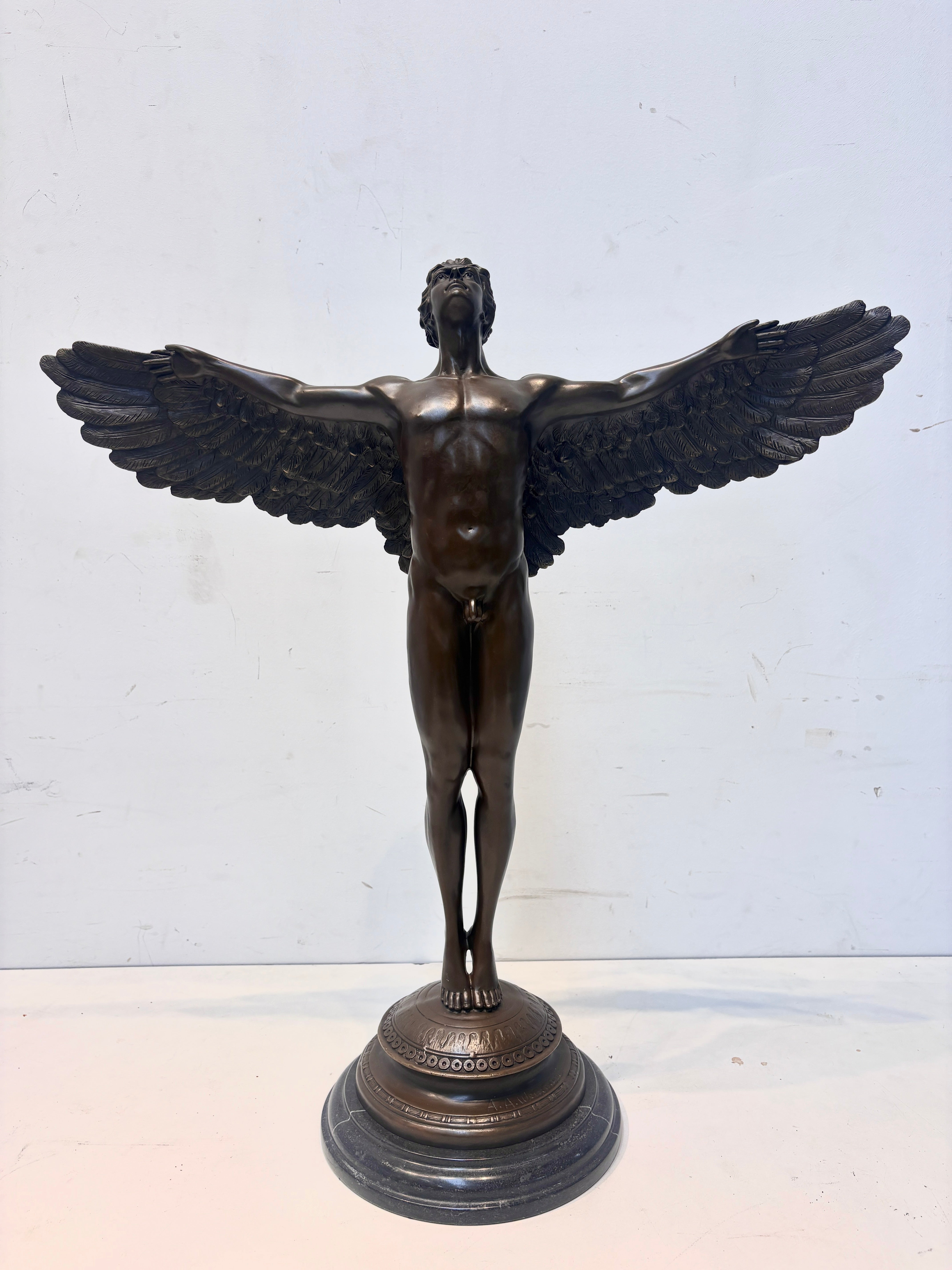 Bronze Sculpture “Icarus” – Mythological Winged Figure