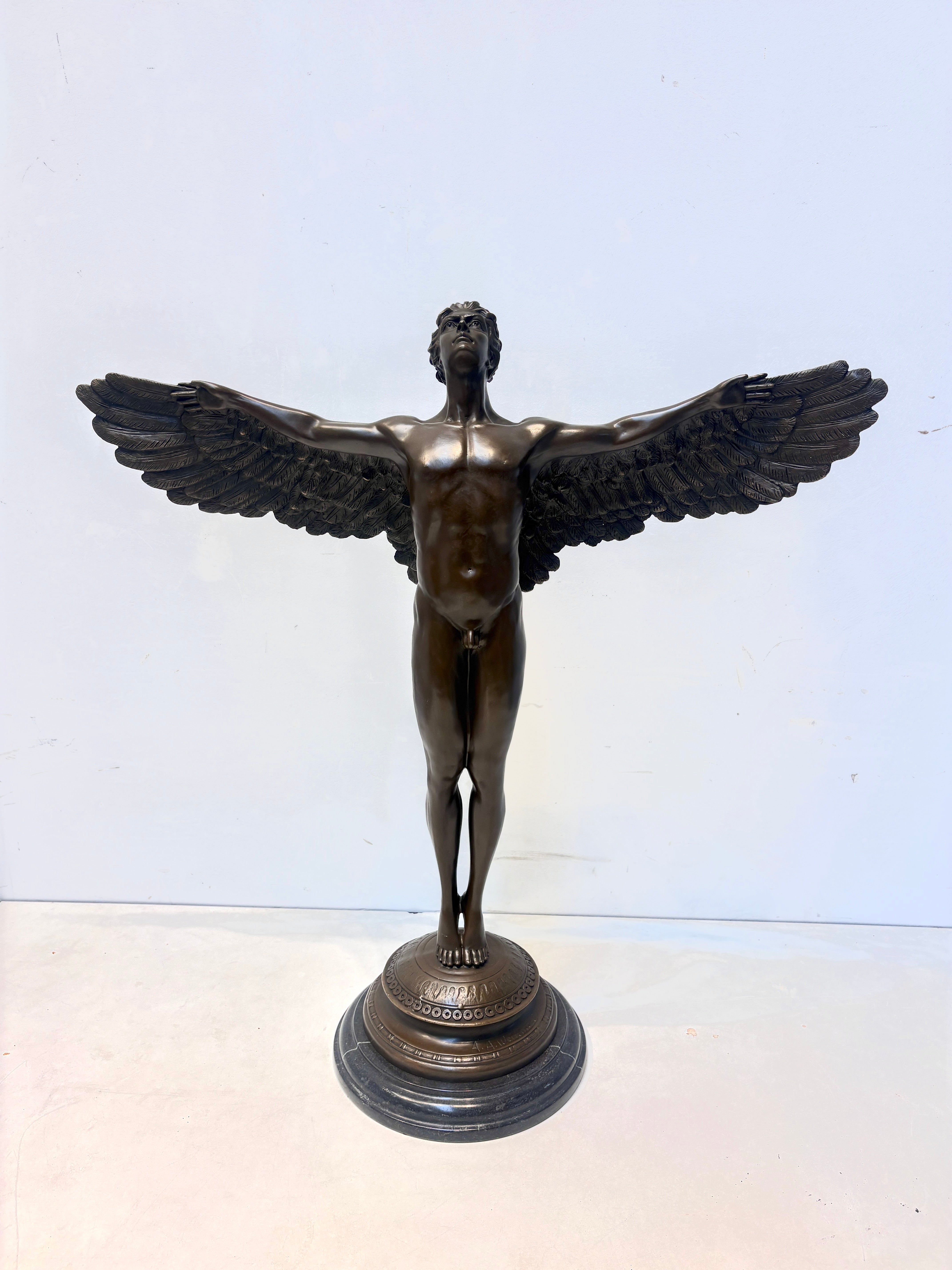 Bronze Sculpture “Icarus” – Mythological Winged Figure