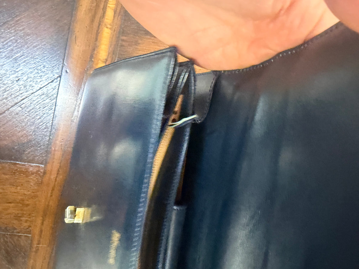 Delvaux Vintage Navy Blue