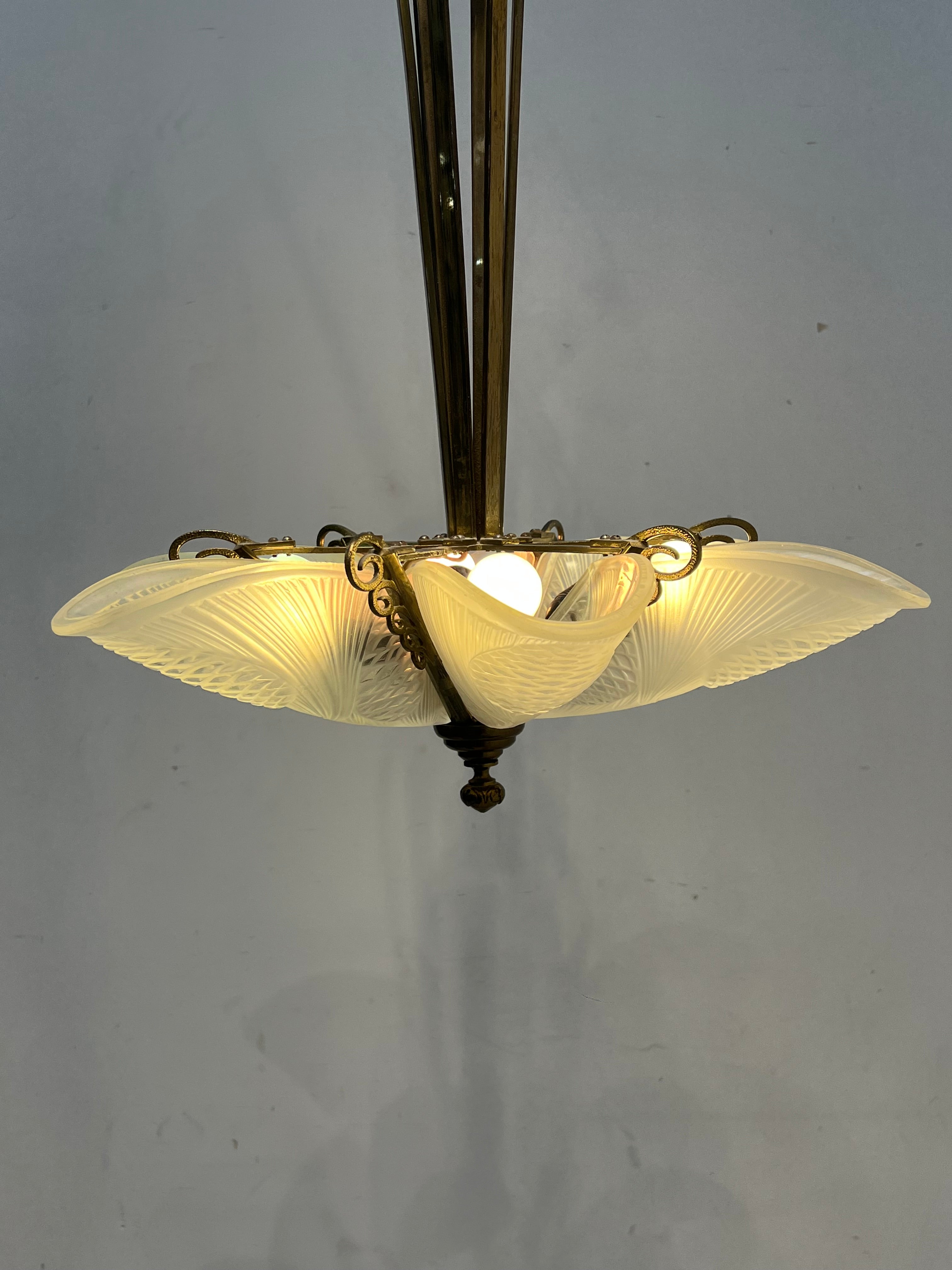 Vintage Art Deco Style Chandelier