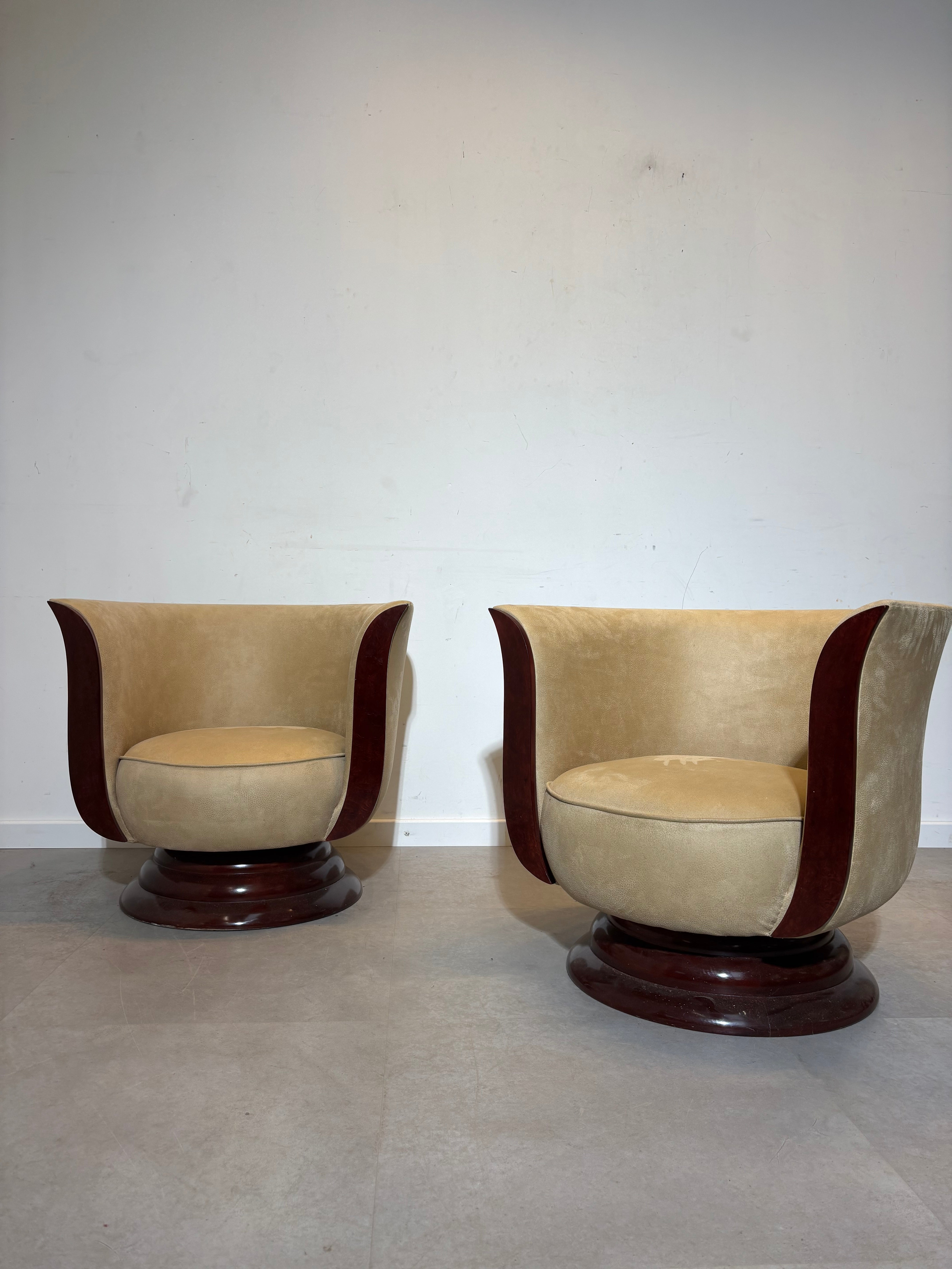 Art Deco Lounge Tulip Chair by Hotel Le Malandre