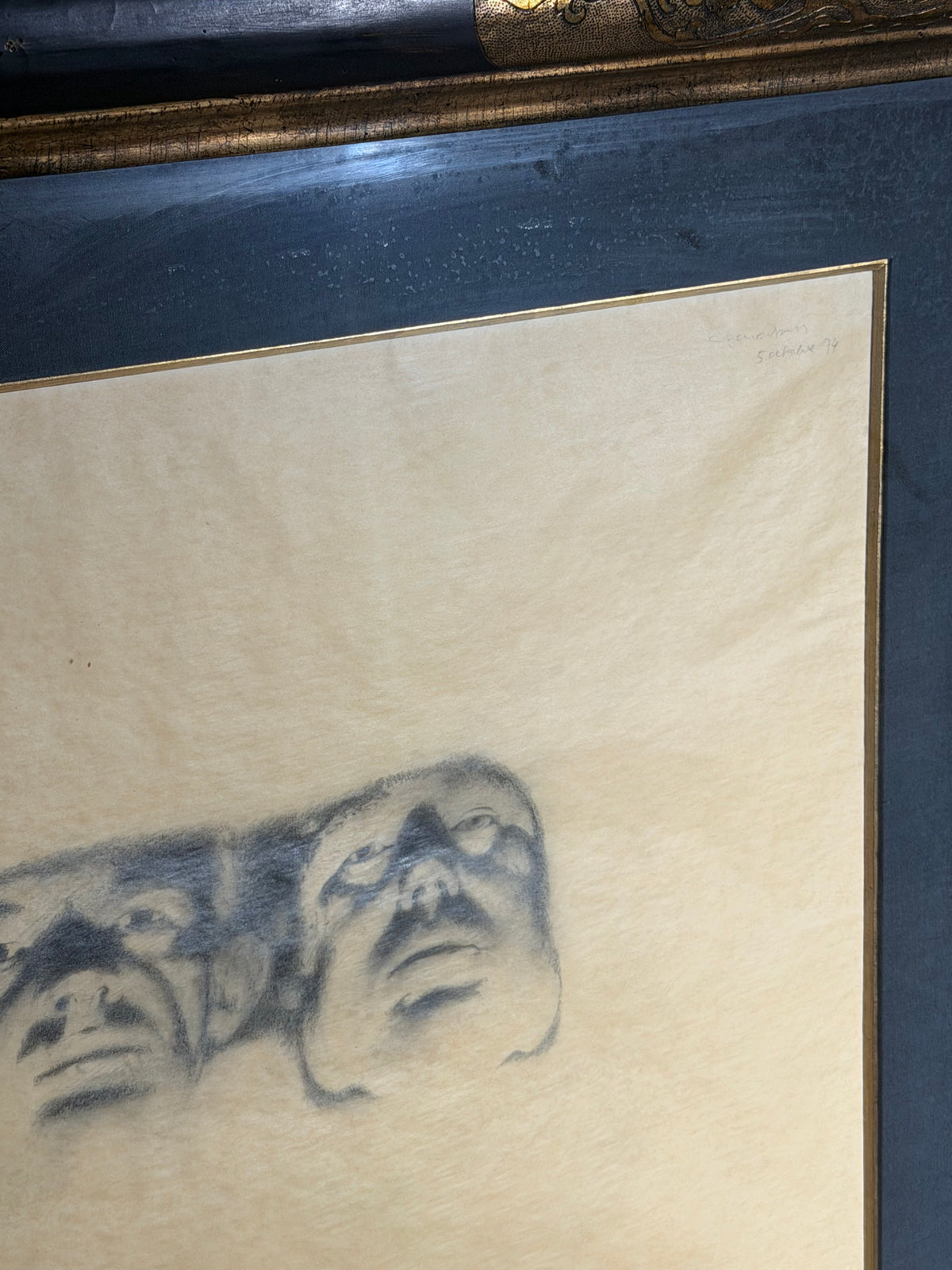René Knapen – Surrealist Graphite Drawing with Gallery Certificate
