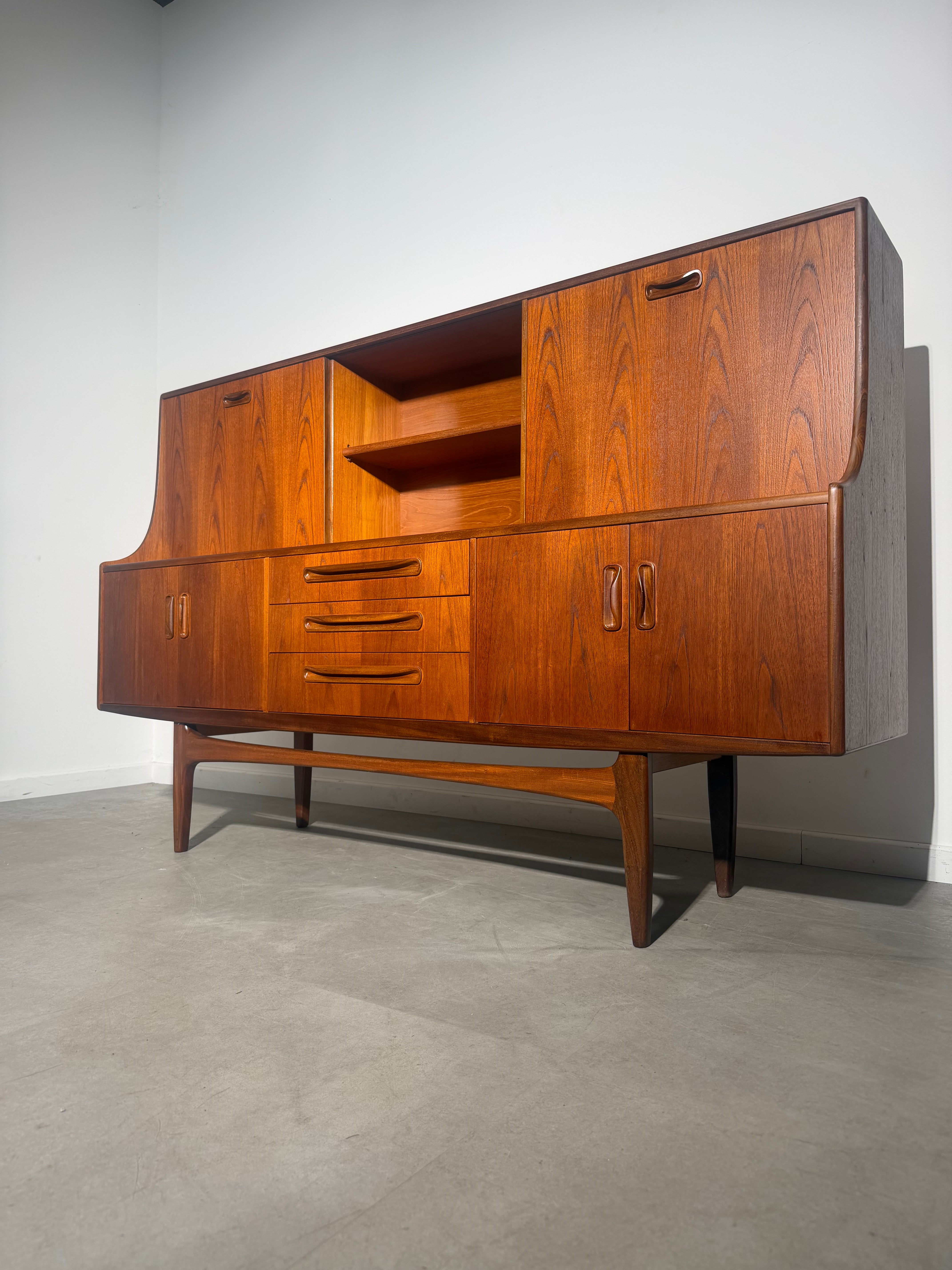 Victor B. Wilkins “Fresco” Teak Highboard for G-Plan – Mid-Century Modern