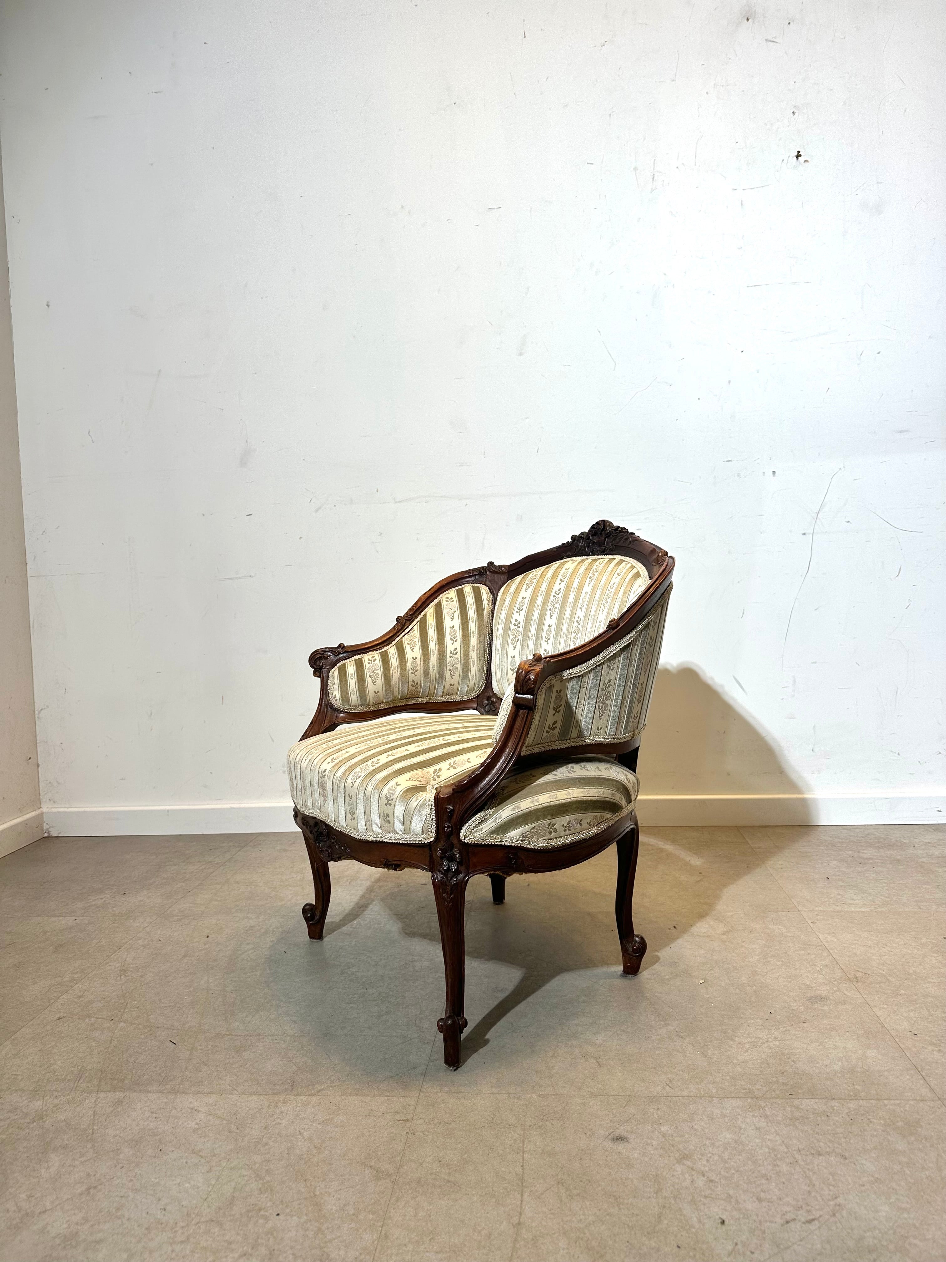 Antique Rococo Style small Armchair