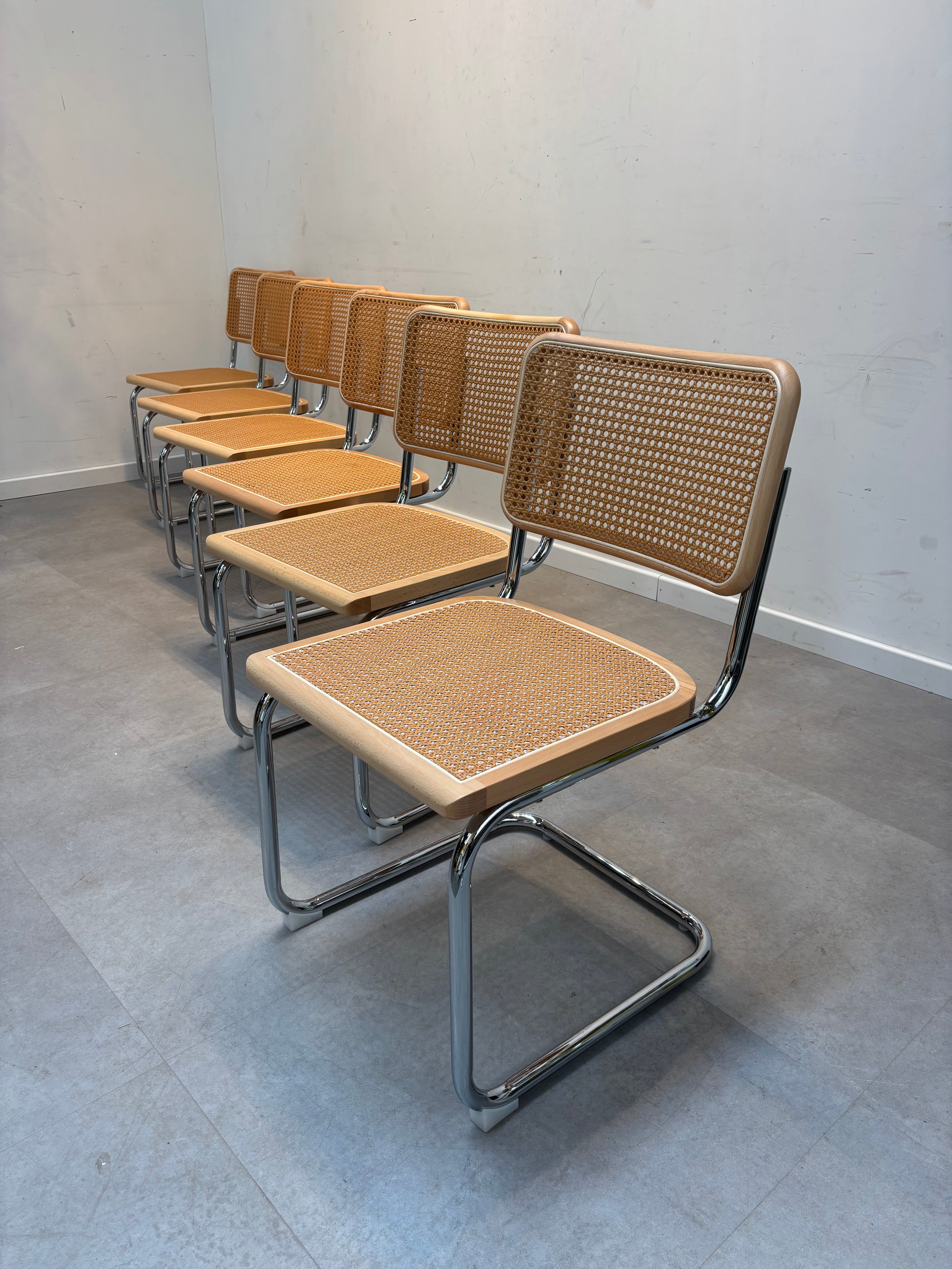 S-Chair Natural Chrome