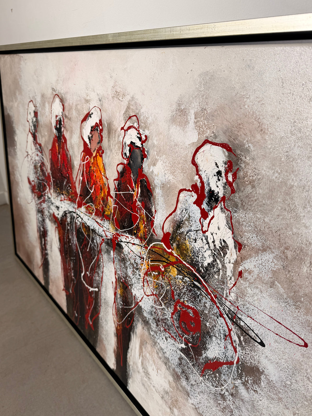 Jochem de Graaf – “Mensen” – Original Mixed Media Painting