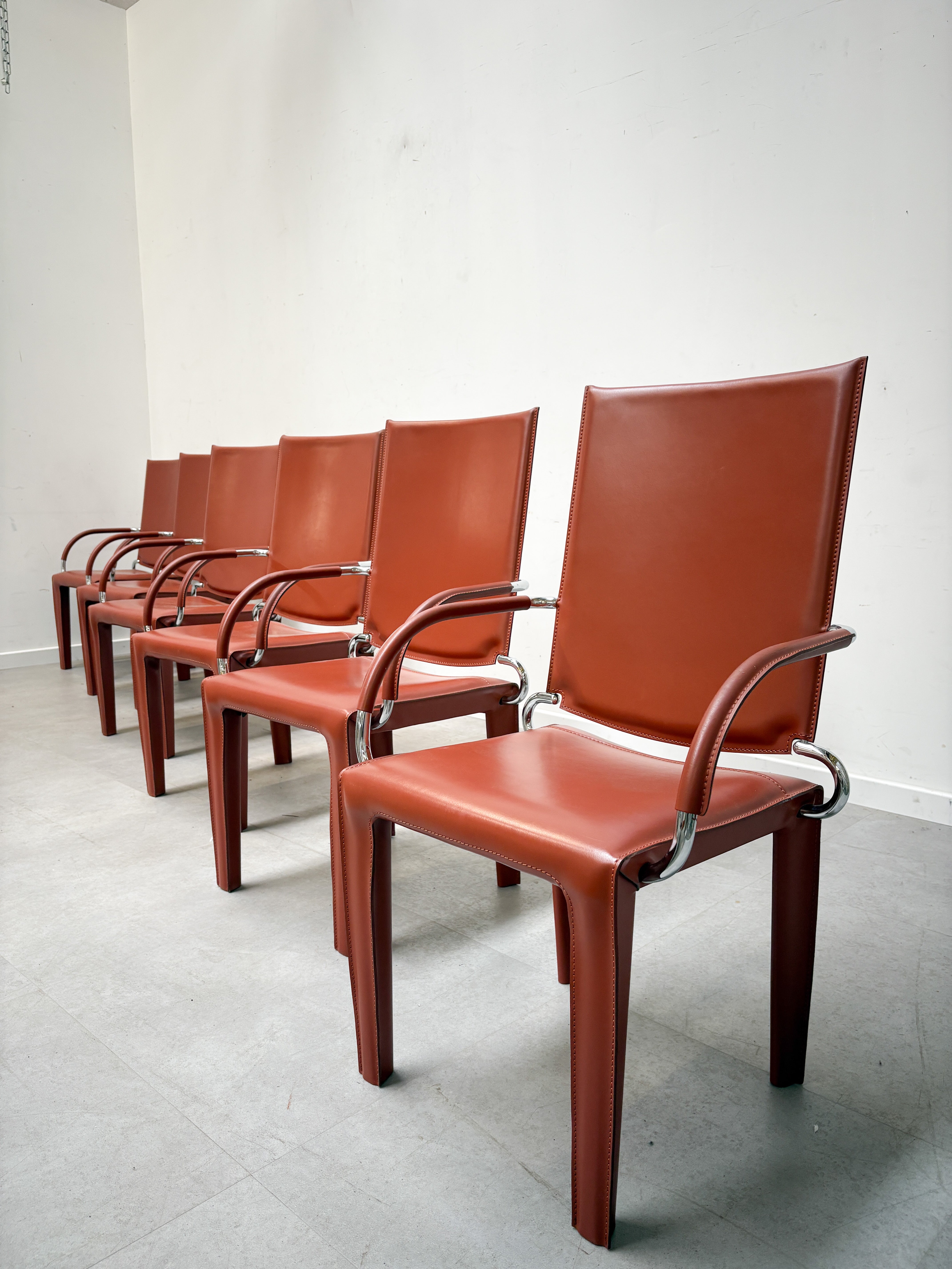 Set of 6 Arper Acadia Chairs