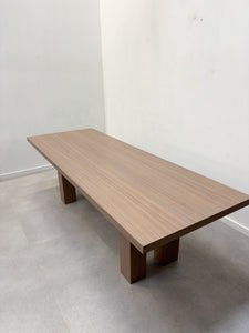 Elegant Zebrano Wood Dining Table by Domus Interiors (Belgium)