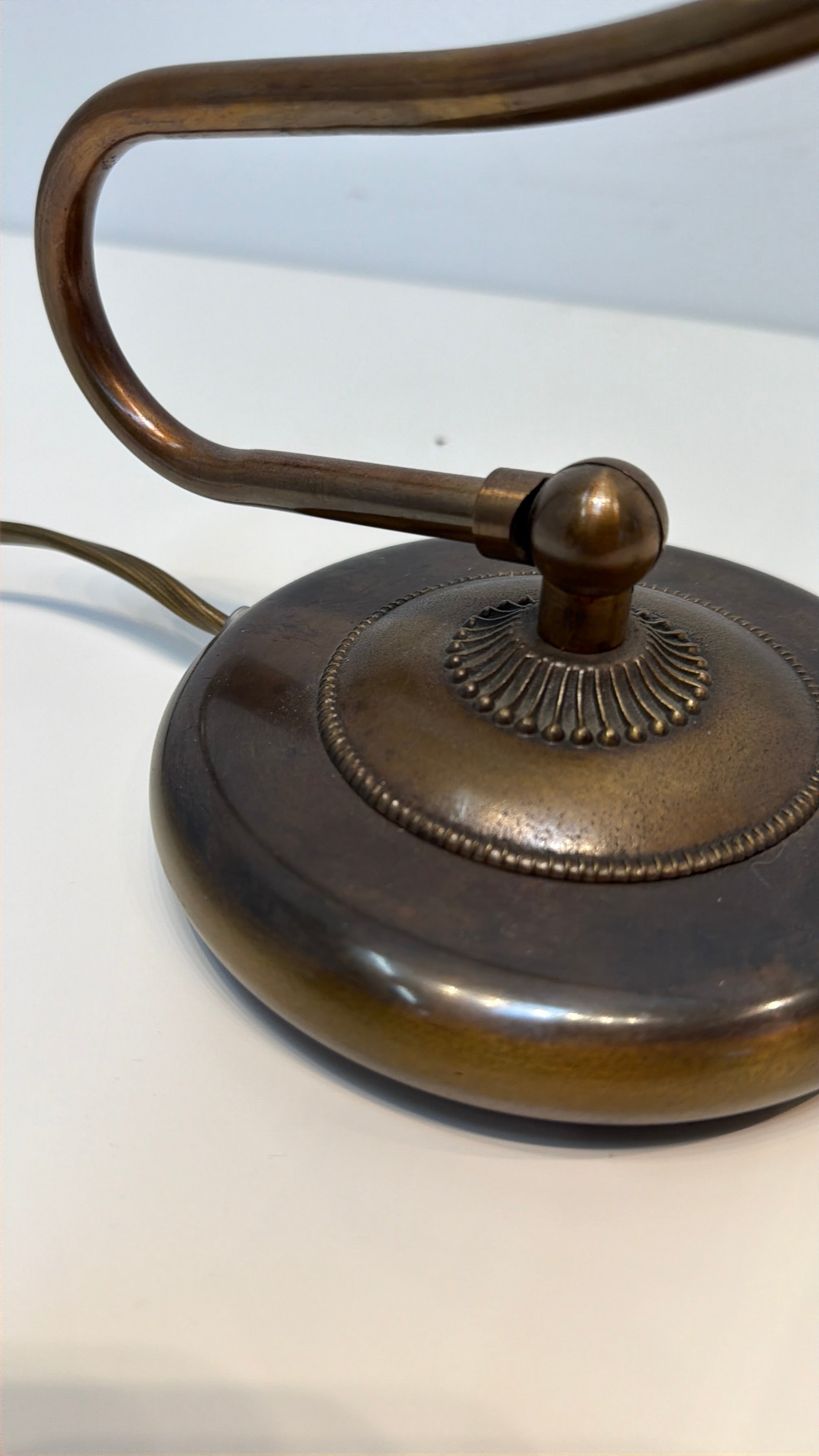 Vintage Adjustable Brass Desk Lamp