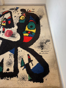 Vintage Rug inspired by Joan Miro 200 x 300 cm