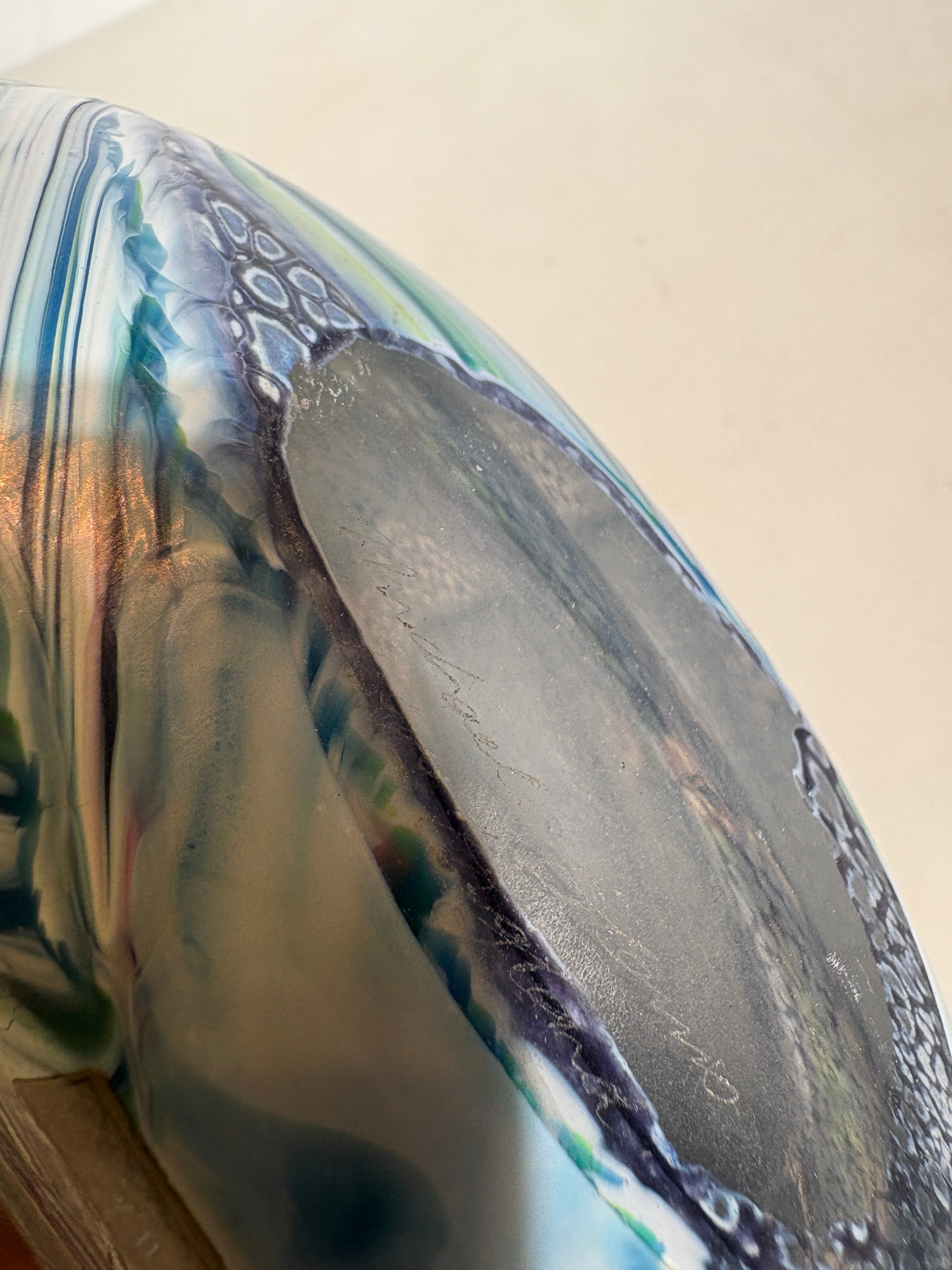 Pair of Isle of Wight blown glass vases by Michael Harris