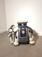 Ceramic Elephant Garden Stool
