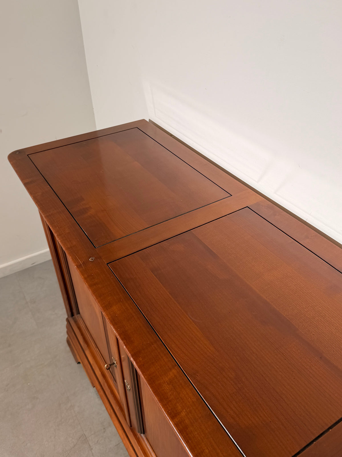 French Cherrywood Three-Door Sideboard