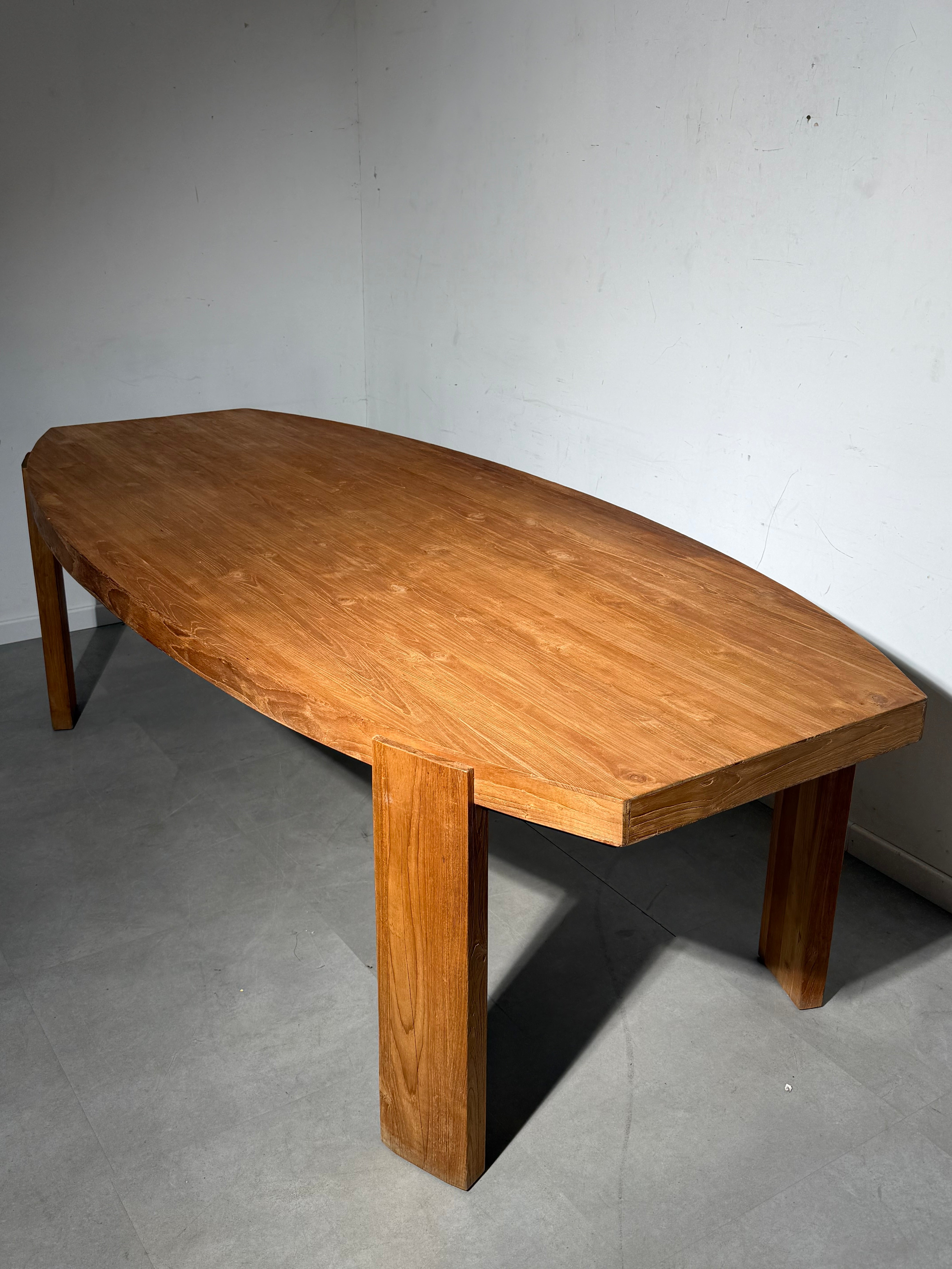 Massive Teak Wood Dining Table