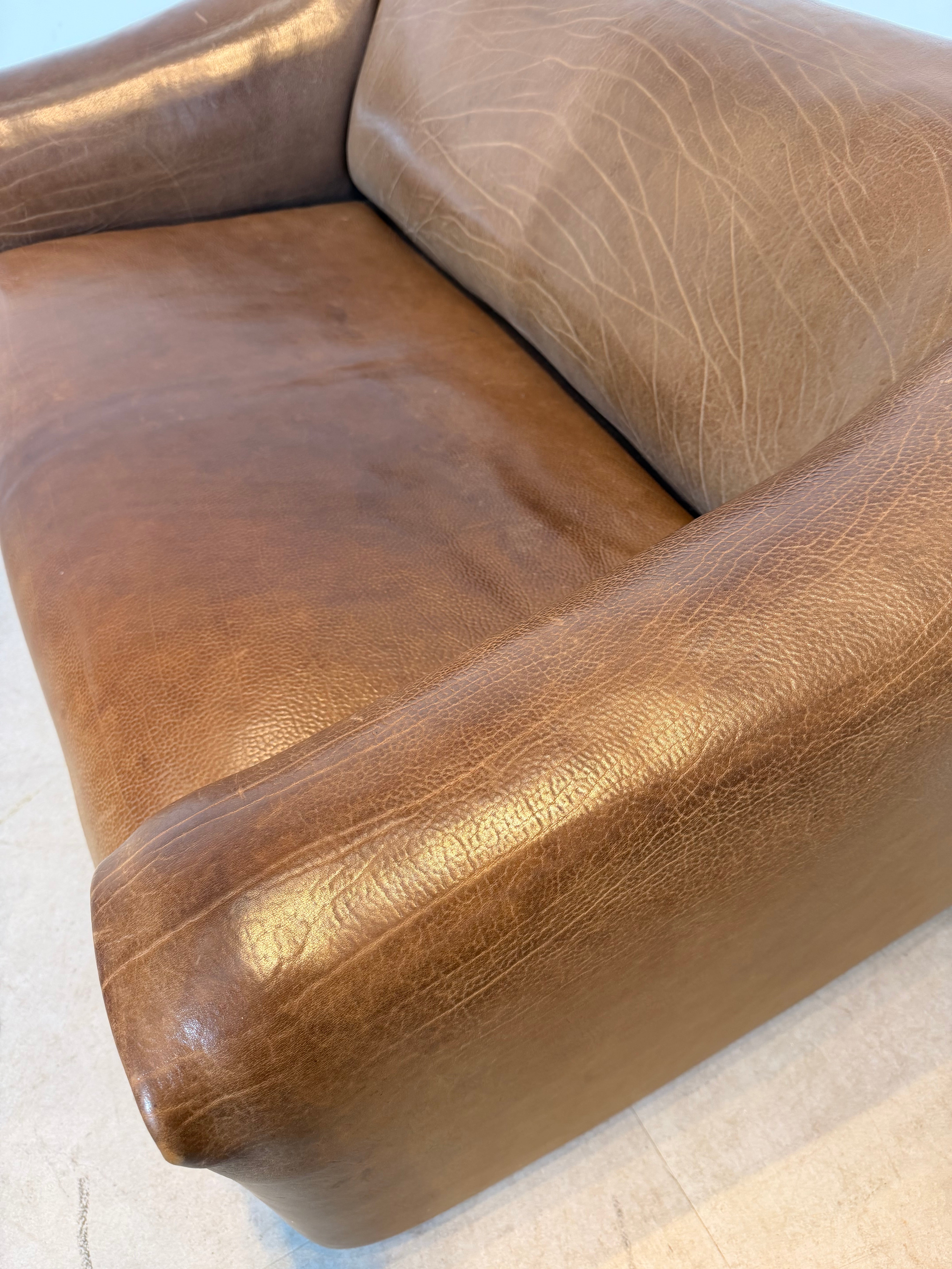 De Sede DS-47 Vintage Neck Leather 2 Seater Sofa – Cognac