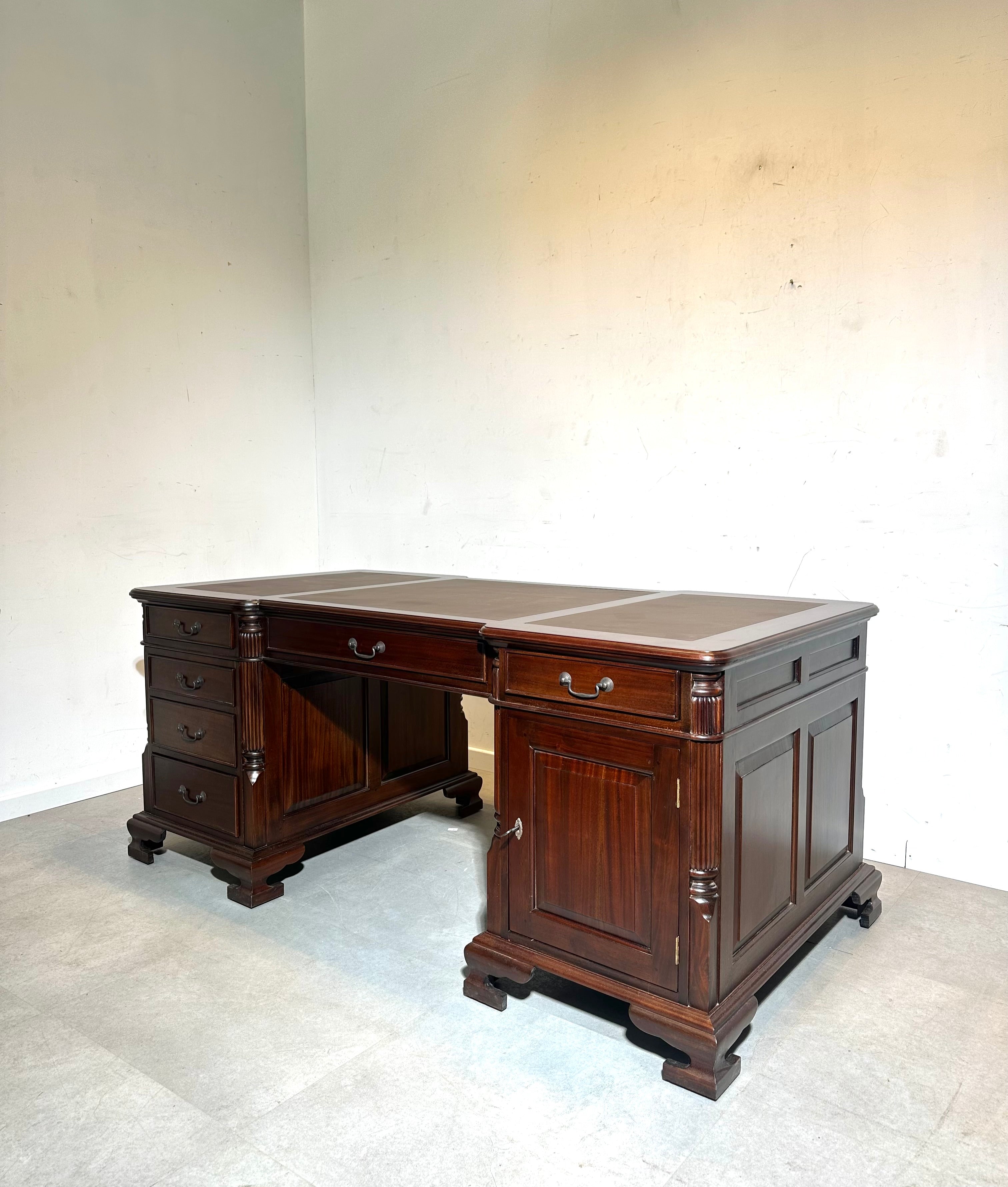 Classic “Double Face” Mahogany Desk