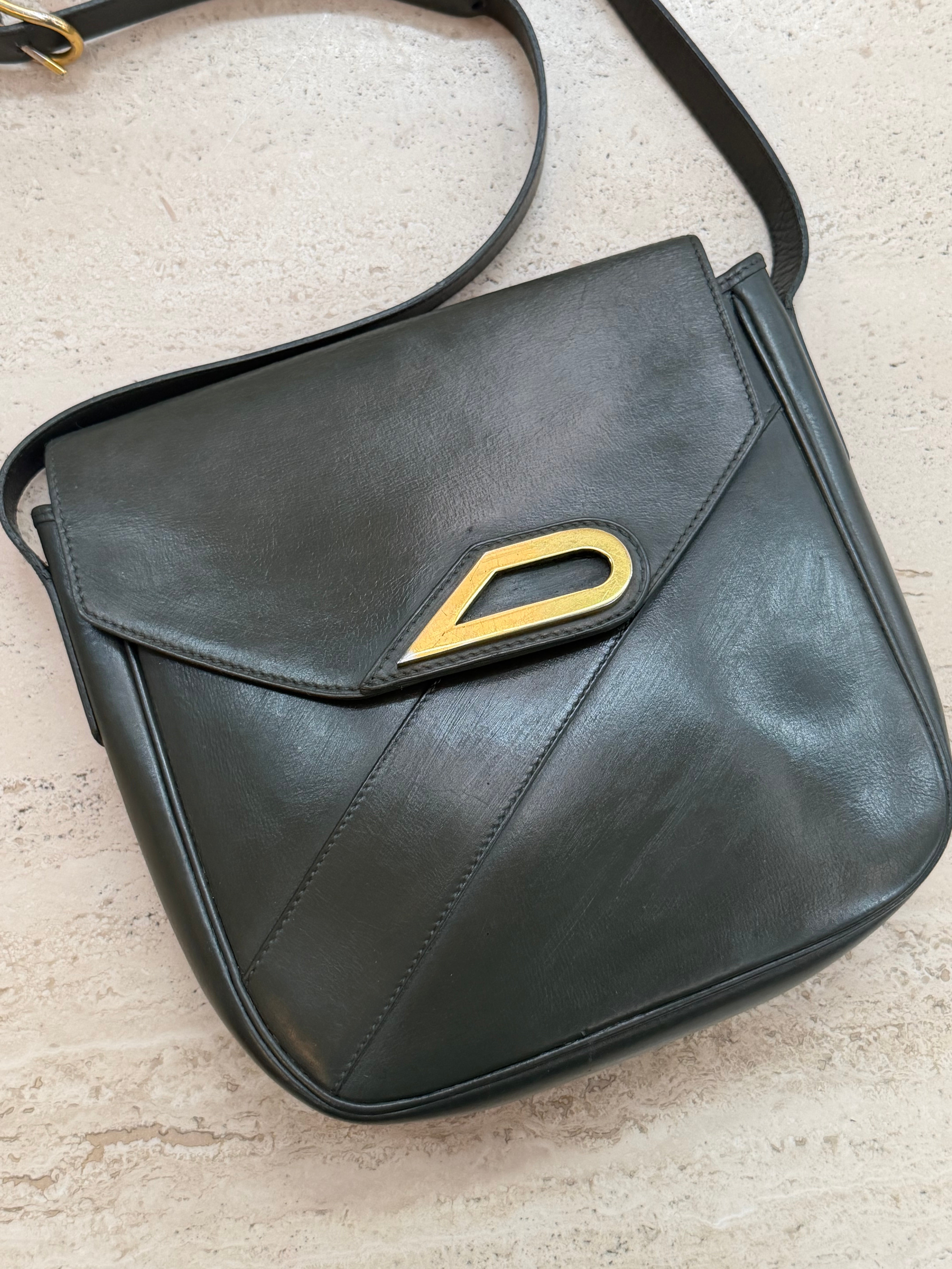 Delvaux Radieux Leather Crossbody Bag – Dark Green