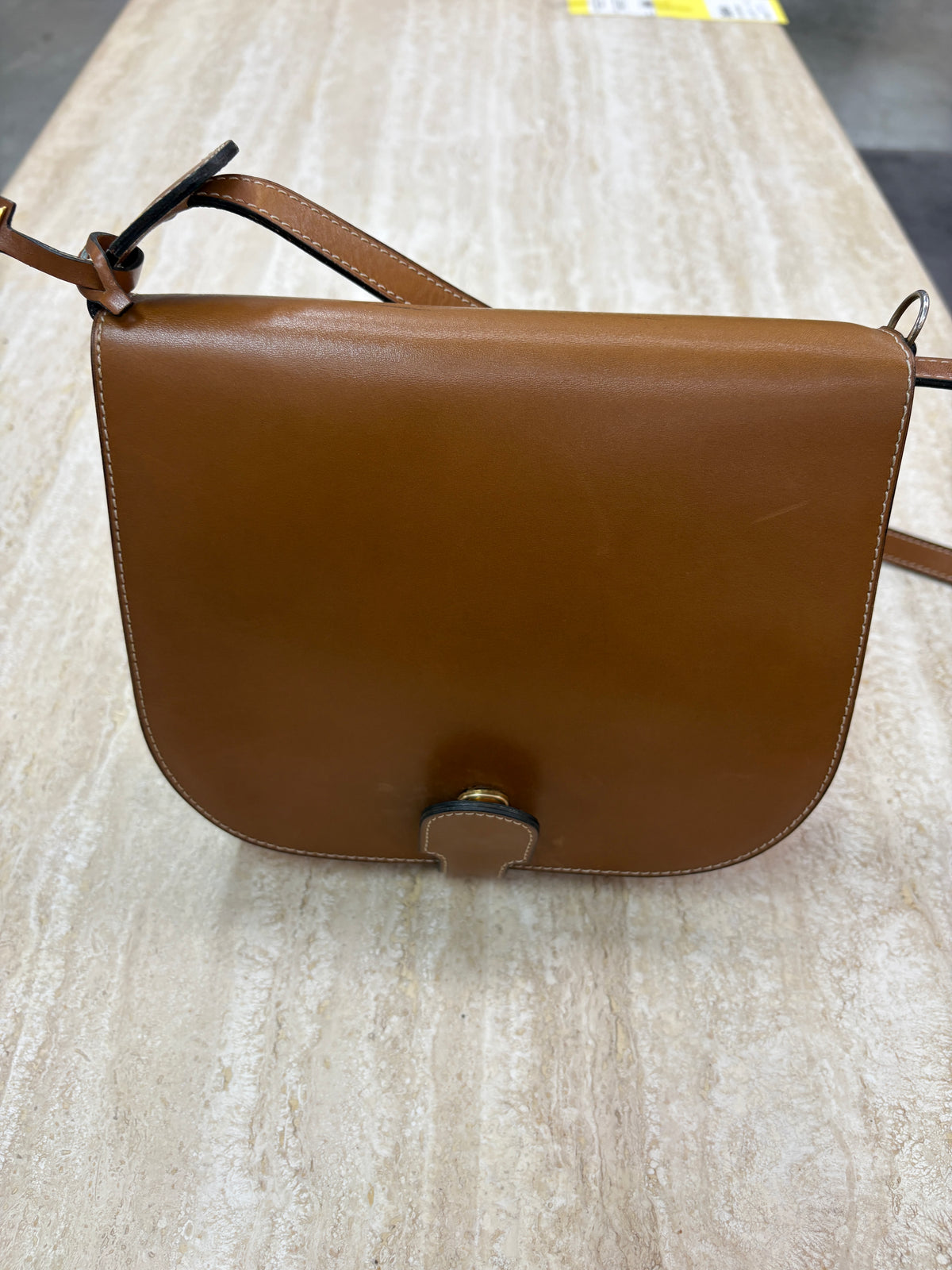 Delvaux Vintage Brown Leather Crossbody Bag