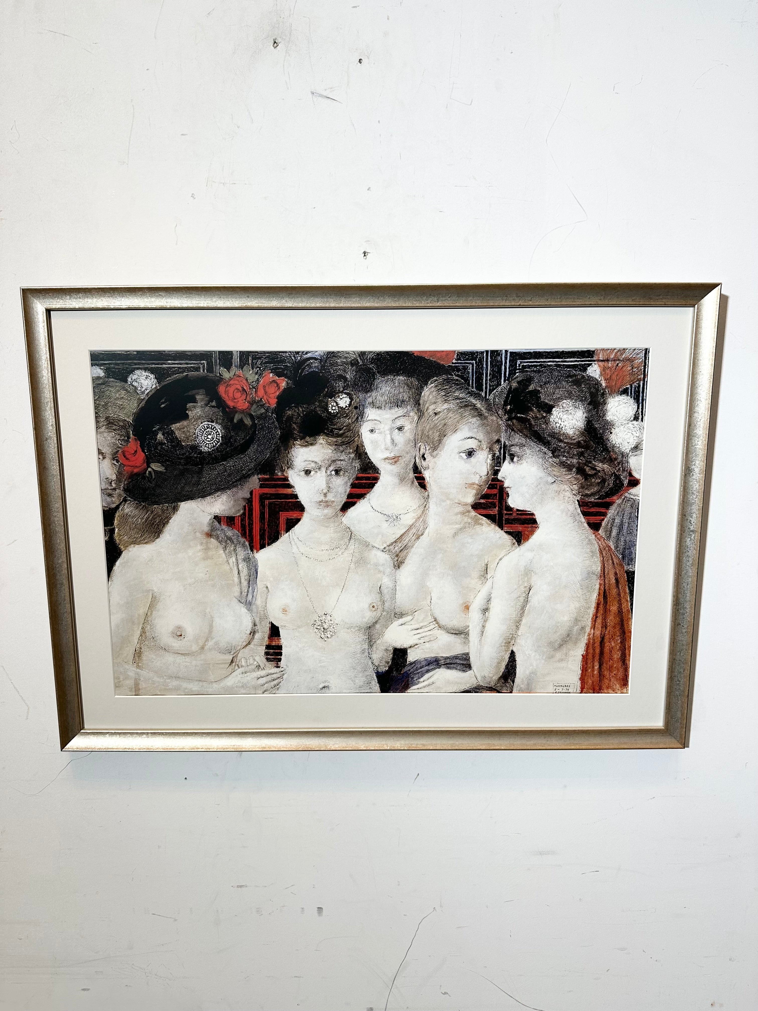 Paul Delvaux "Murmures" Art Print