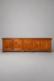 Large Wooden Sideboard with Panelled Doors 350cm