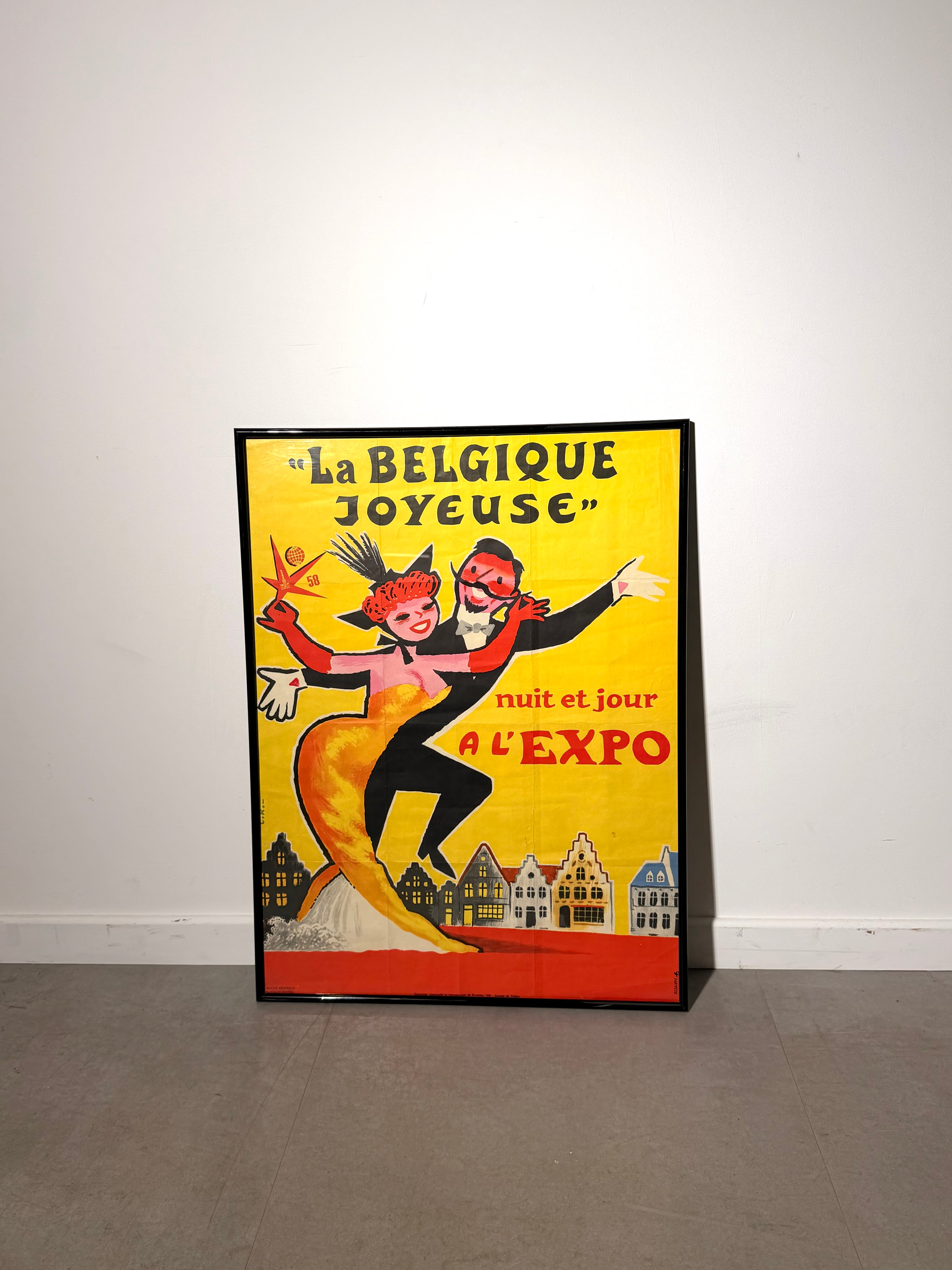Original Expo 58 “La Belgique Joyeuse” Poster – Brussels World’s Fair 1958