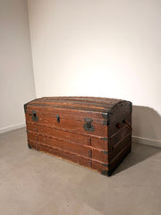 Antique Belgian Ange Faucq Travel Trunk – Patented 1893