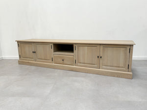 Tv Cabinet Oak White Wash Finish