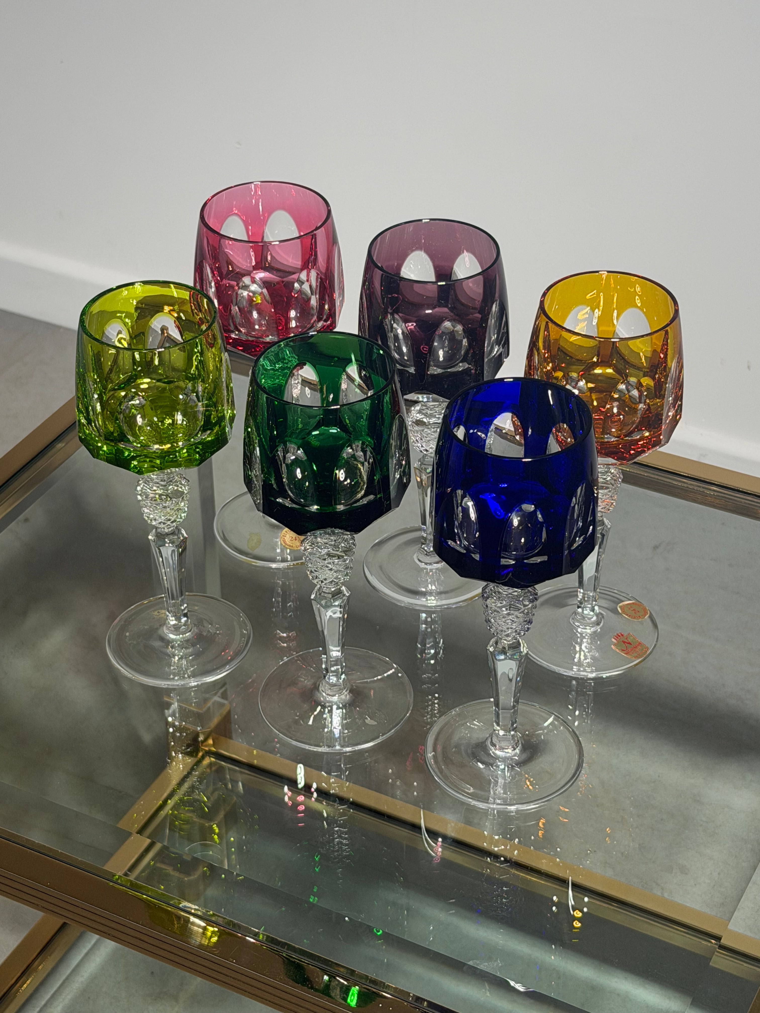 Nachtmann “Bernard” Crystal Wine Glasses – Set of 6 Multicolour