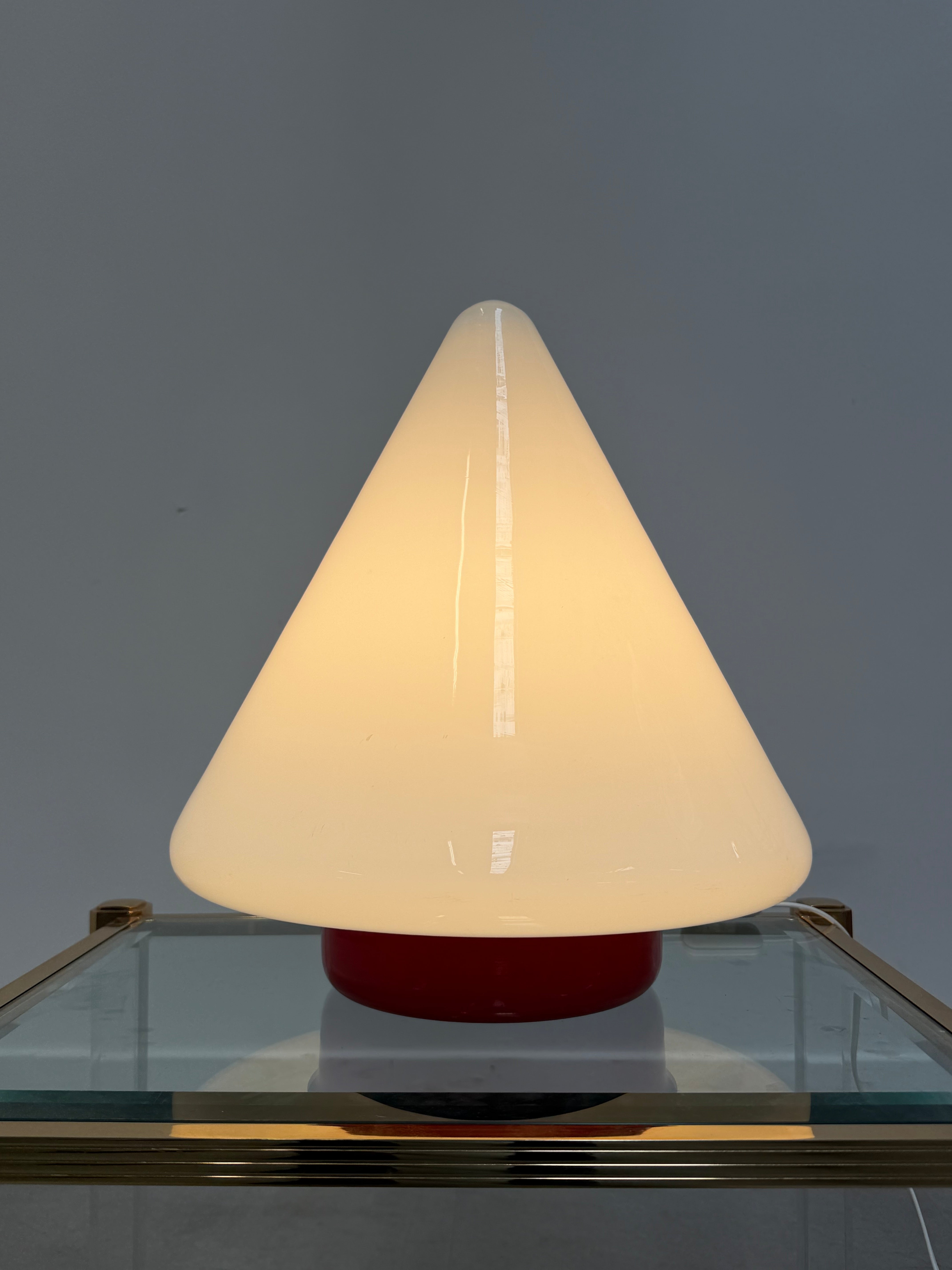 Vintage Italian Murano Mushroom Table Lamp, 1970s