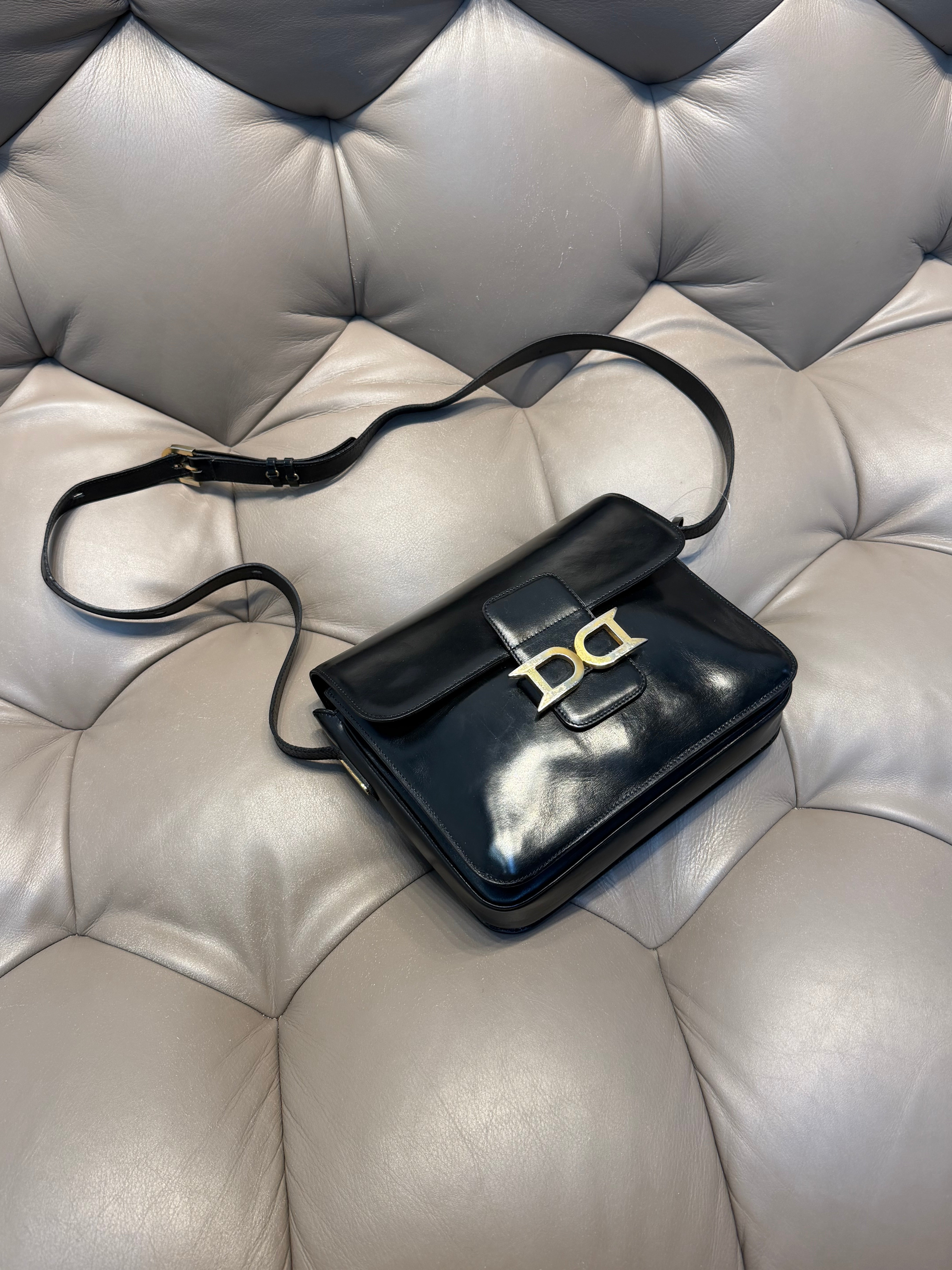 Vintage Delvaux Bourgogne Bag Black