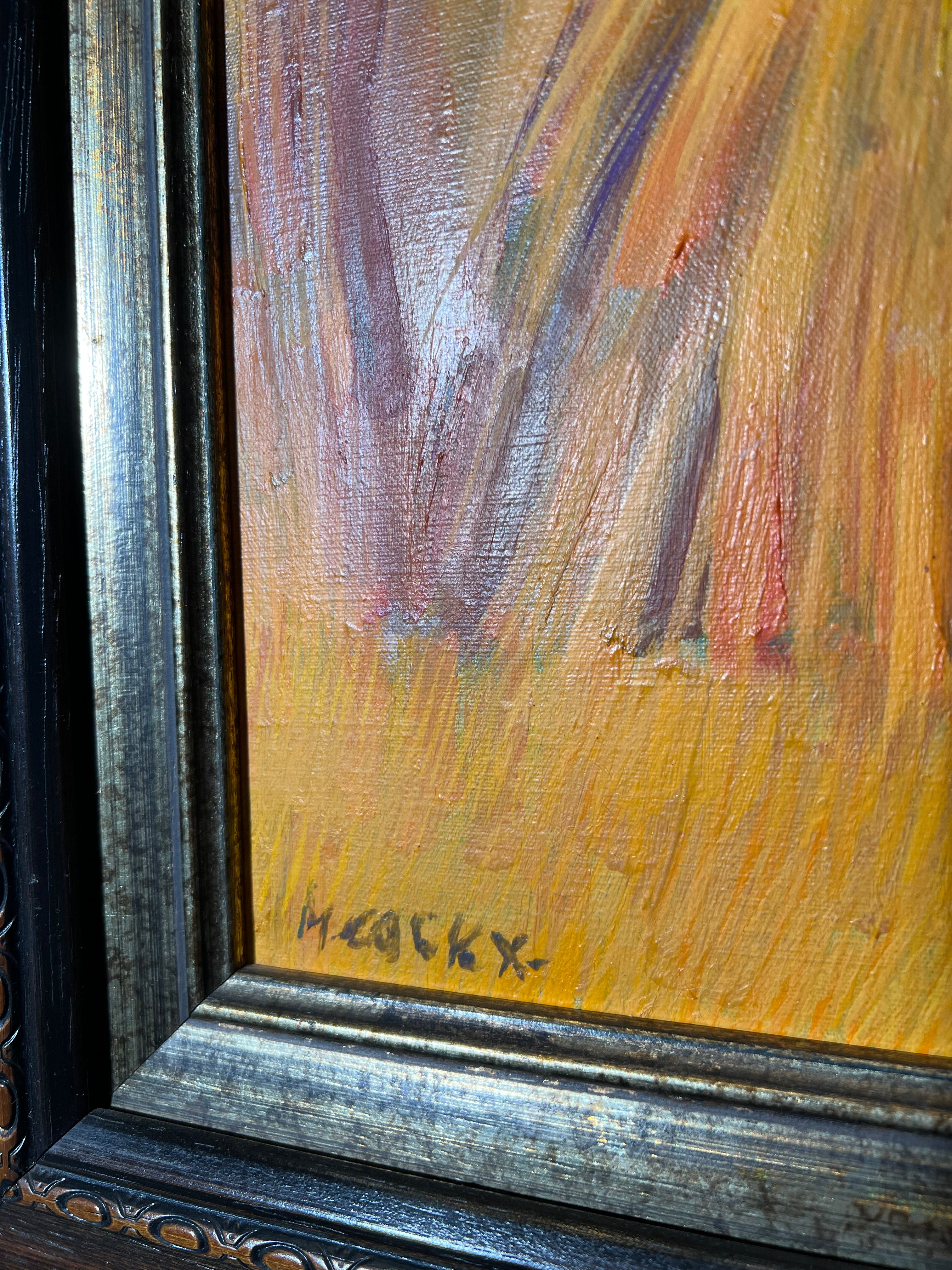 Marcel Cockx Oil Painting – Harvest Scene