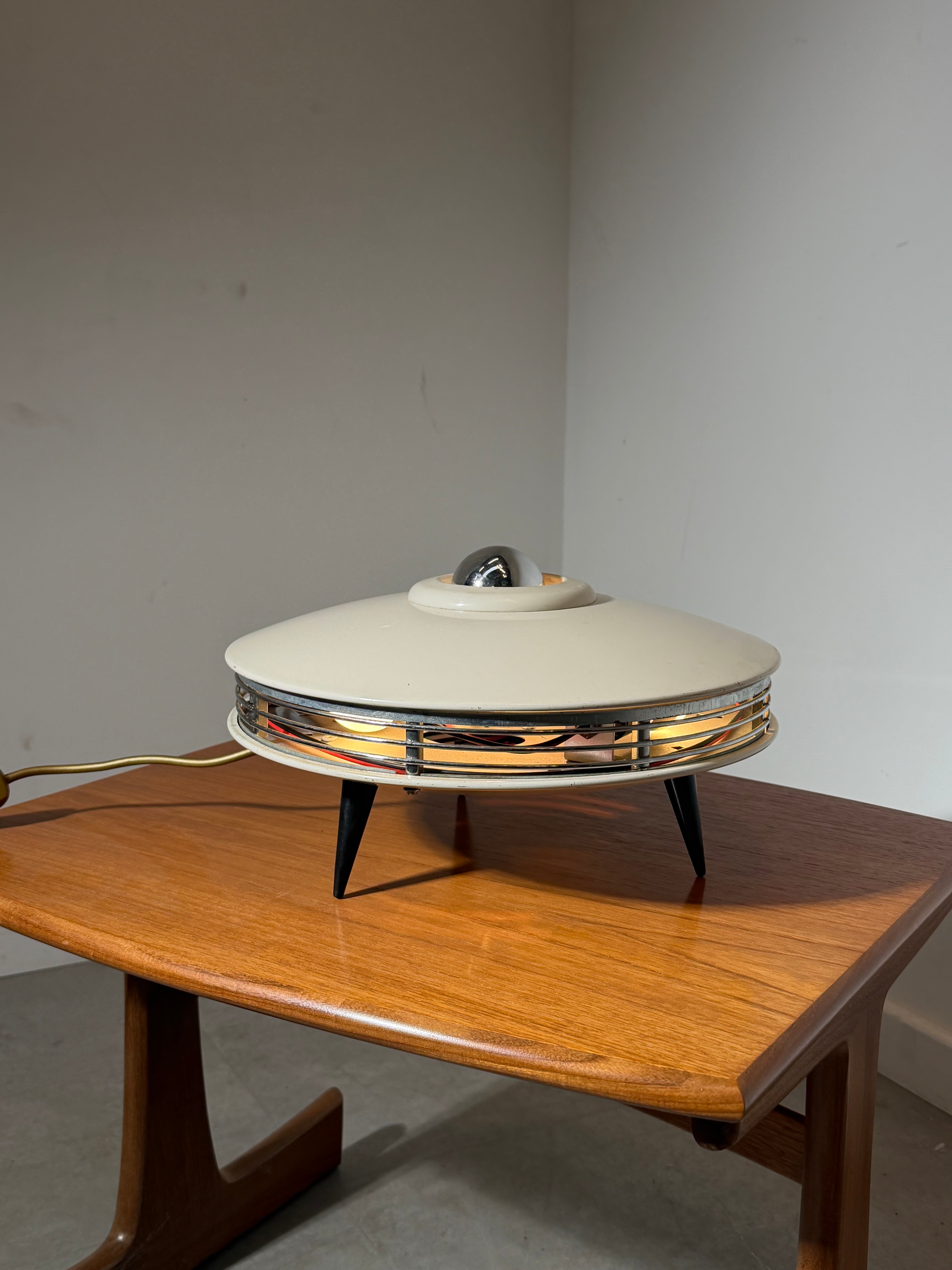 Vintage Space Age UFO Table Lamp