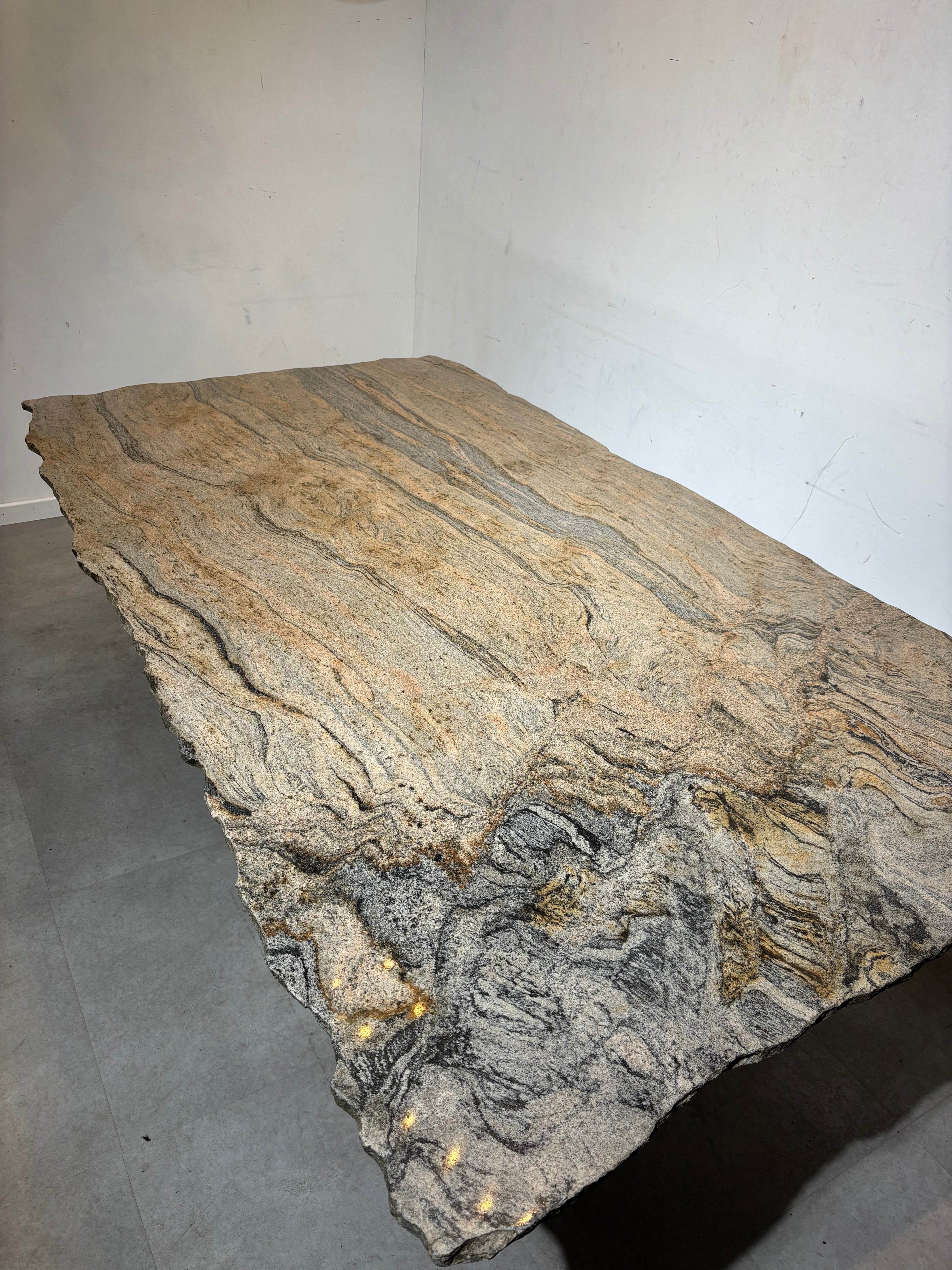 Vintage Quartzite Marble Dining Table