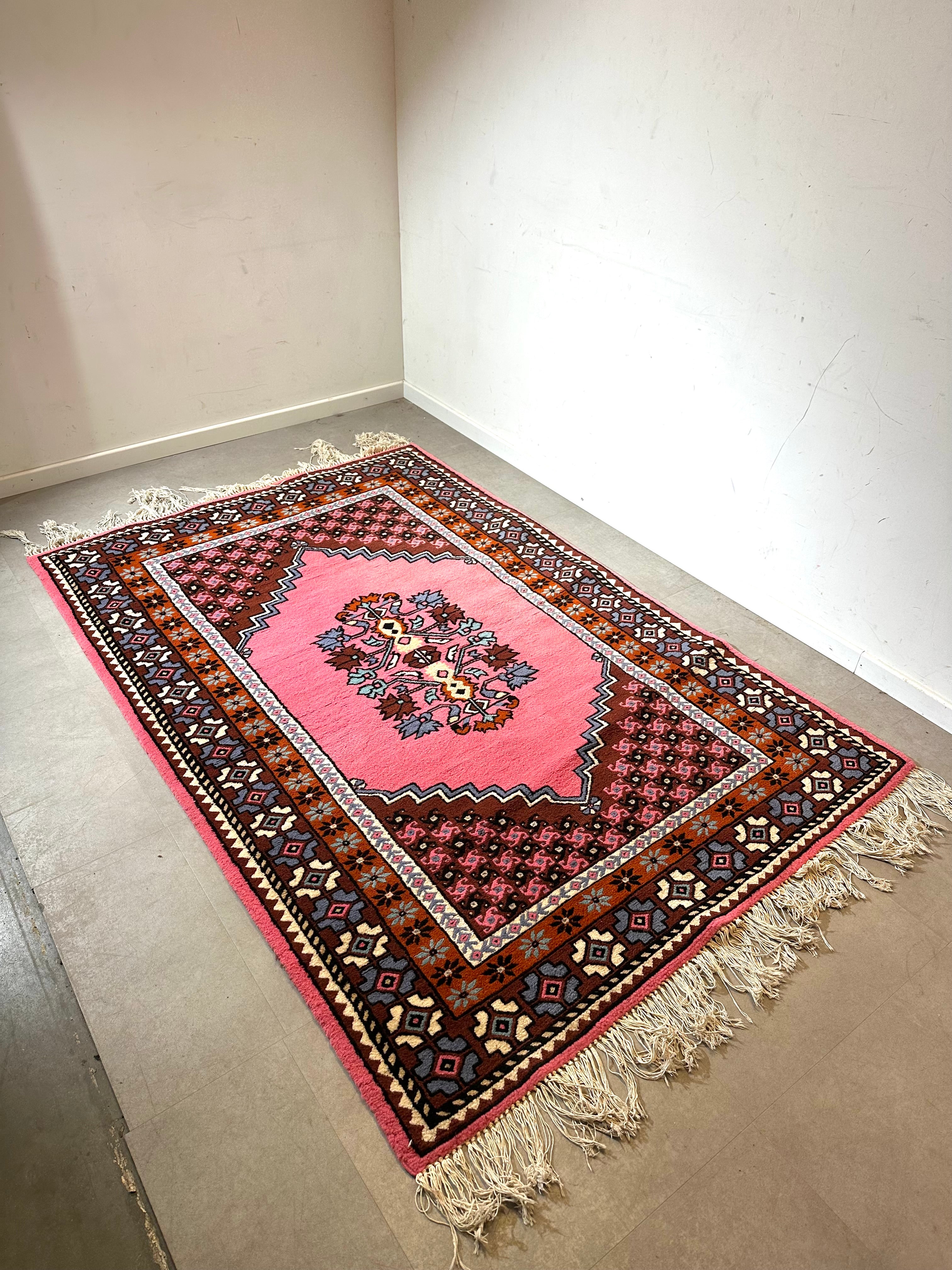 Vintage Hand-Knotted Wool Rug