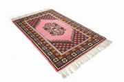 Vintage Hand-Knotted Wool Rug